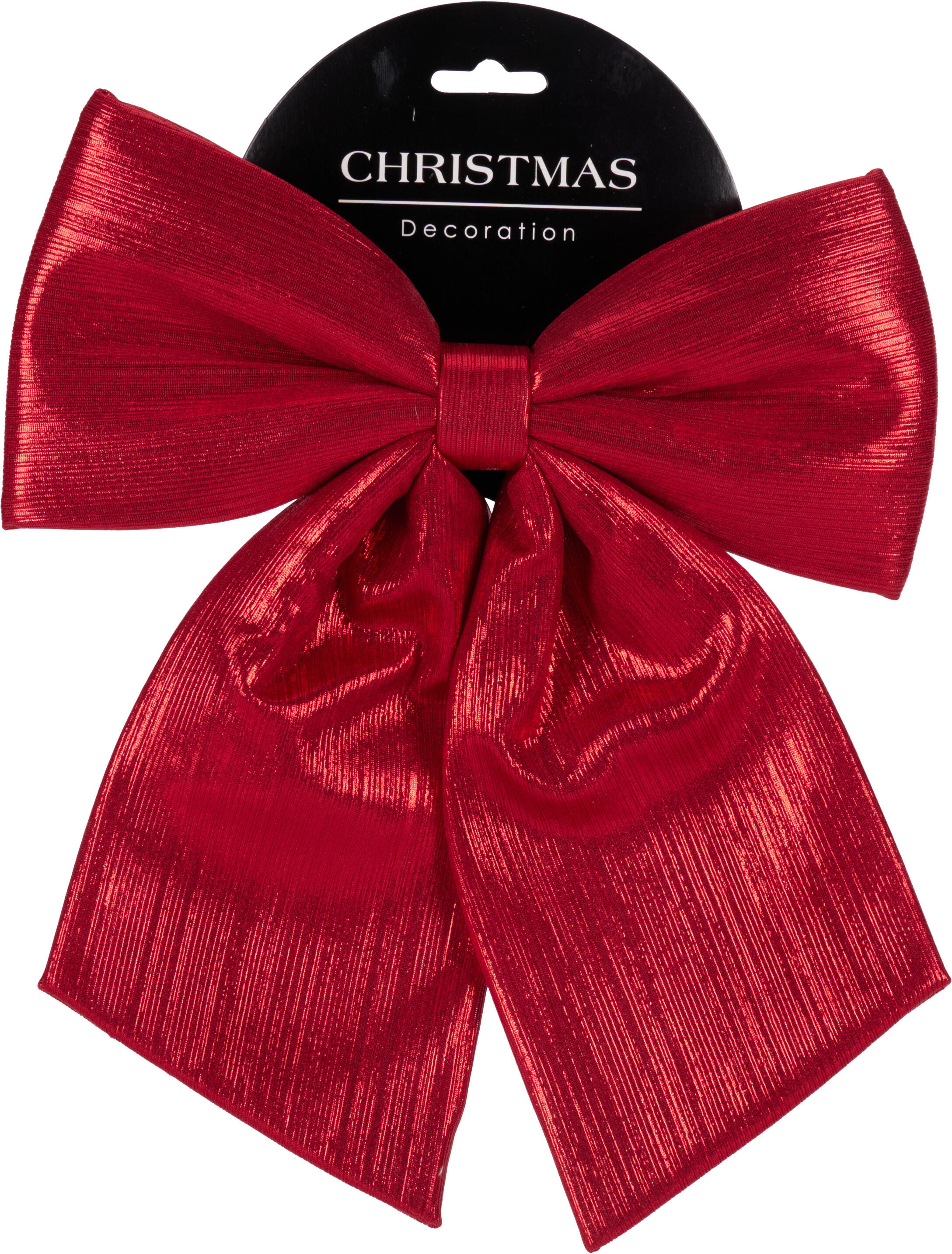 Nœud rouge à paillettes CHRISTMAS