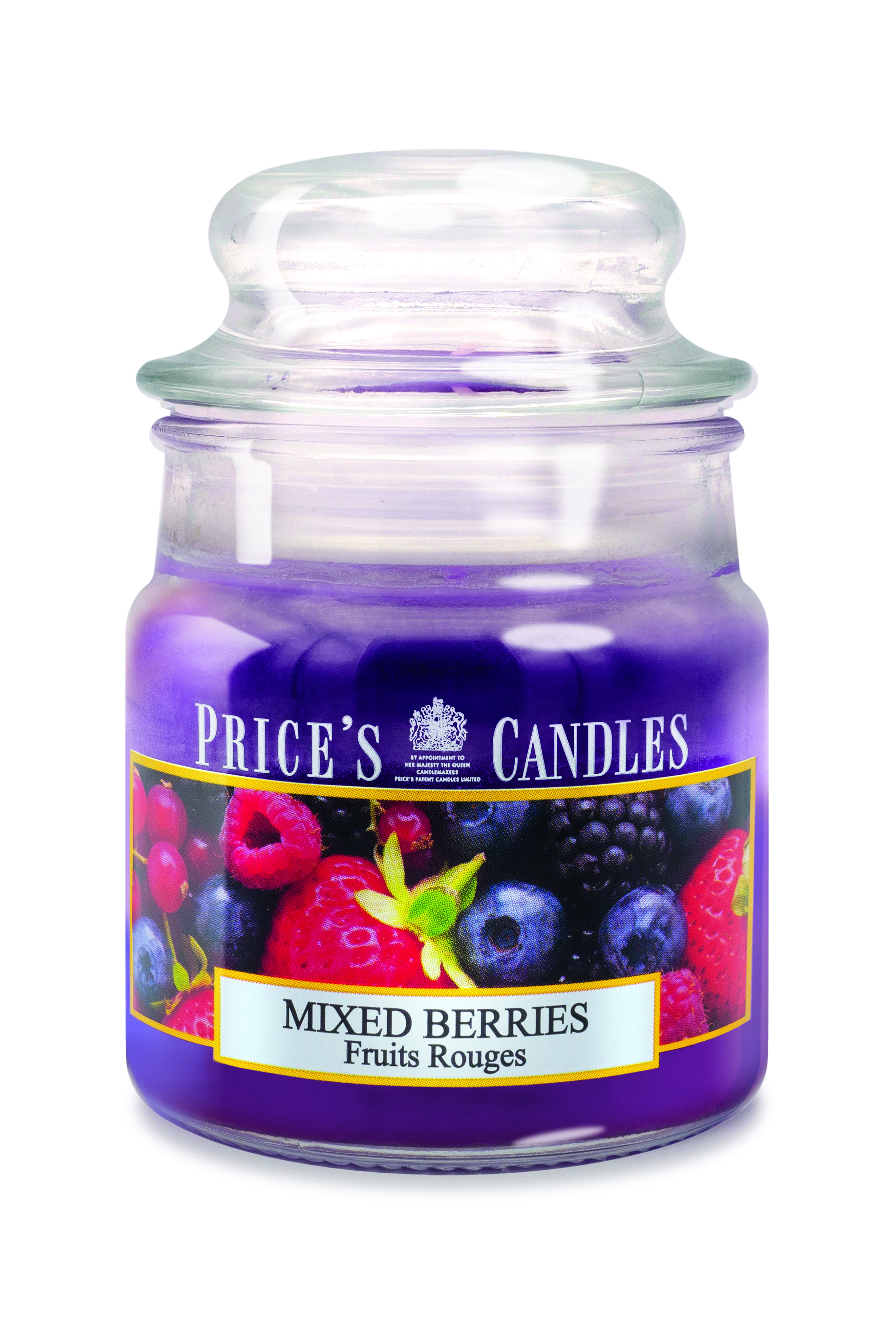 Bougie parfumée dans pot en verre avec couvercle Mixed Berries PRICES Bougie parfumée dans pot en verre avec couvercle Mixed Berries PRICES