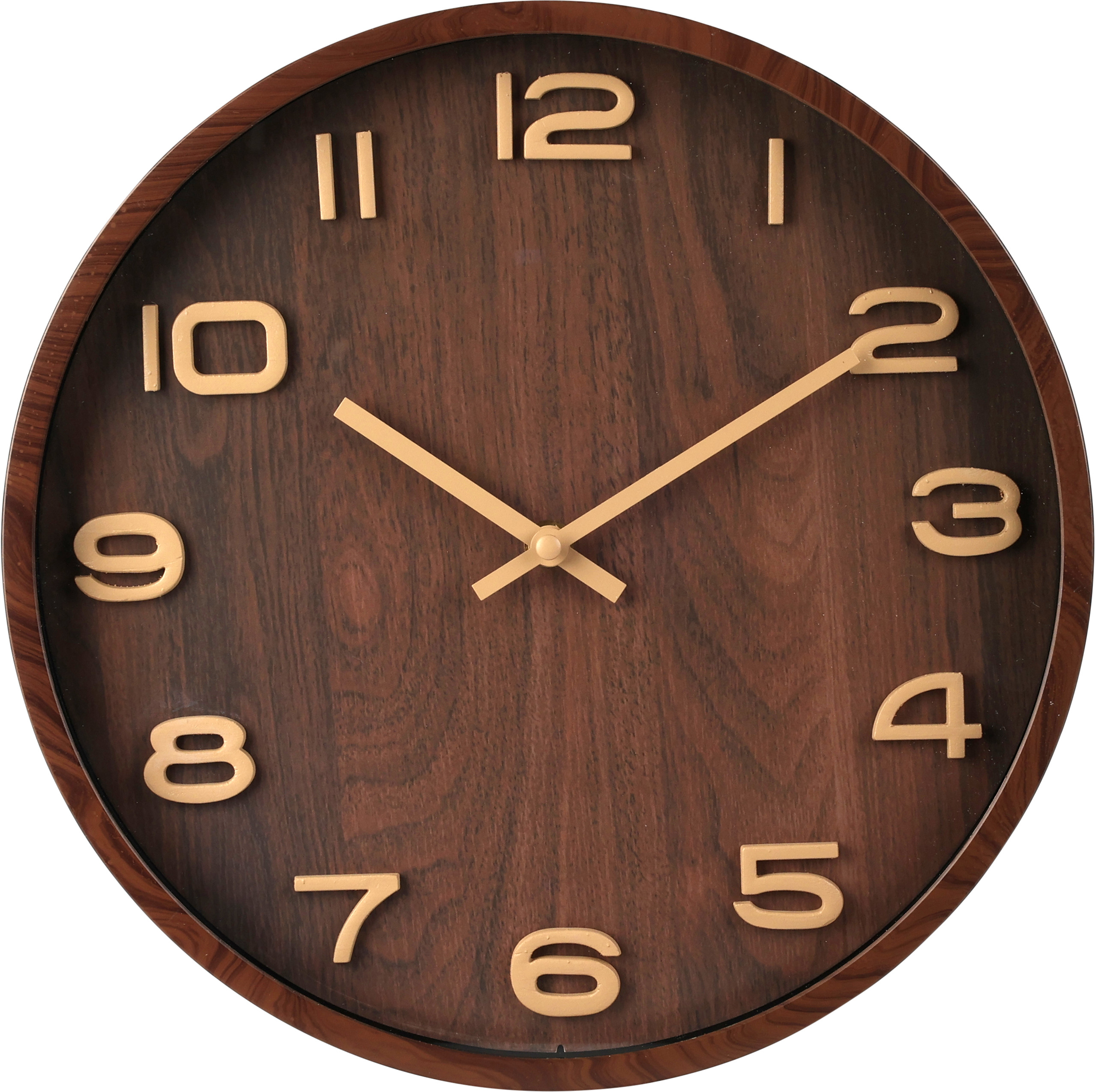 Horloge murale aspect bois EH