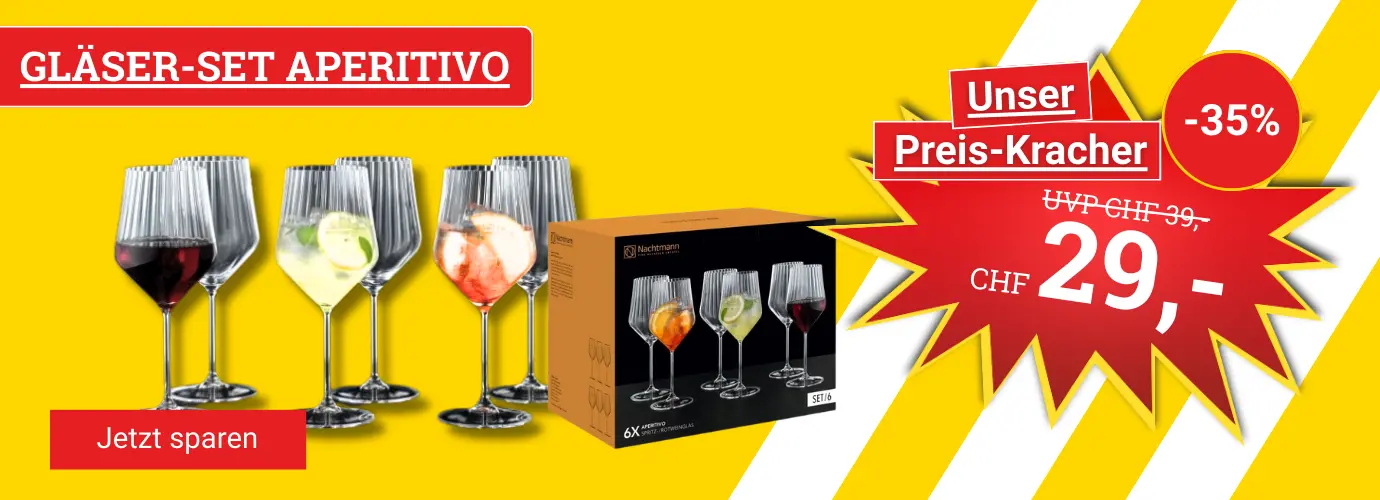 Jetzt MEGA sparen! Spritz/Rotweinglas Set 6tlg. 