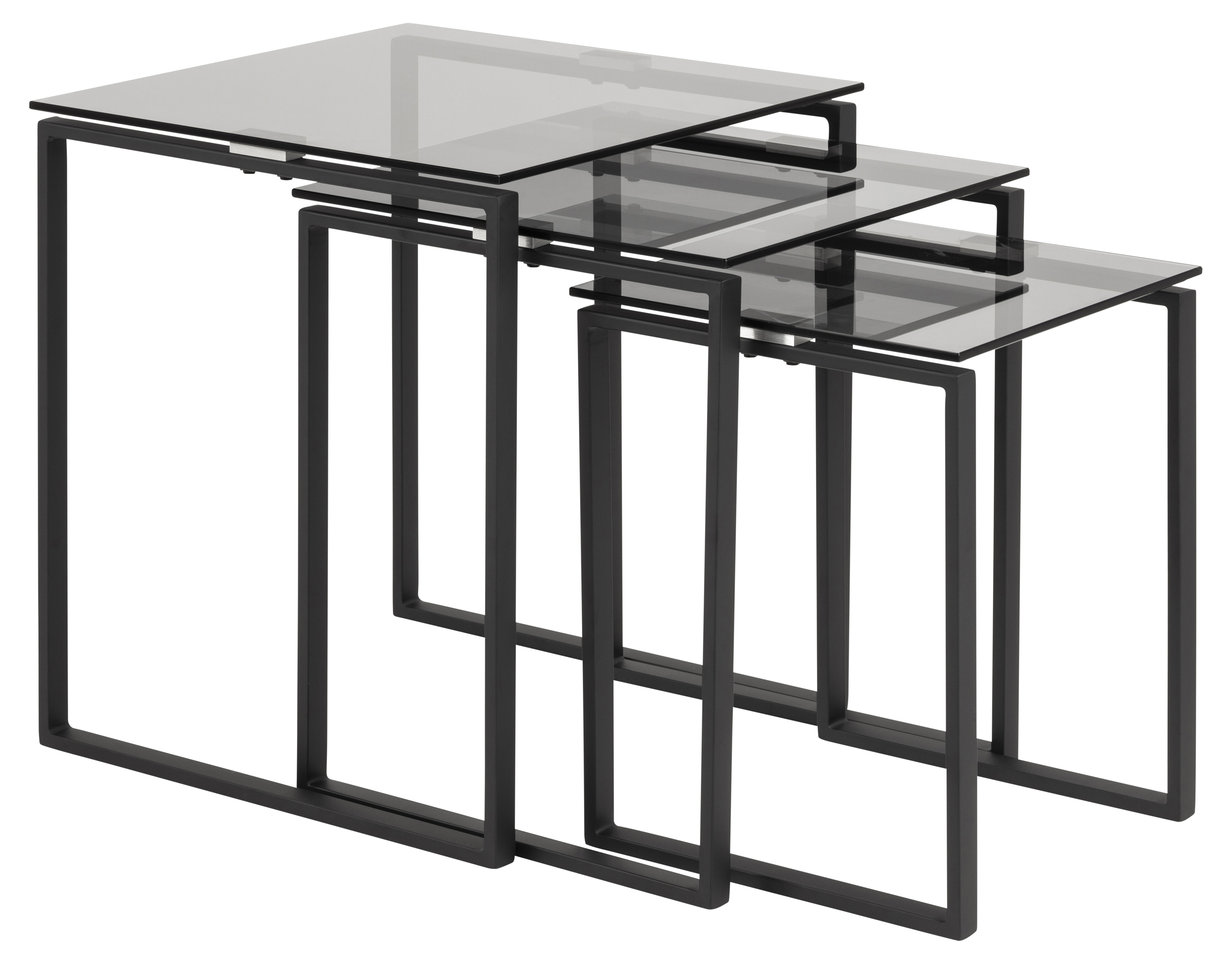 Lot de 3 tables gigognes KATRINE Lot de 3 tables gigognes KATRINE