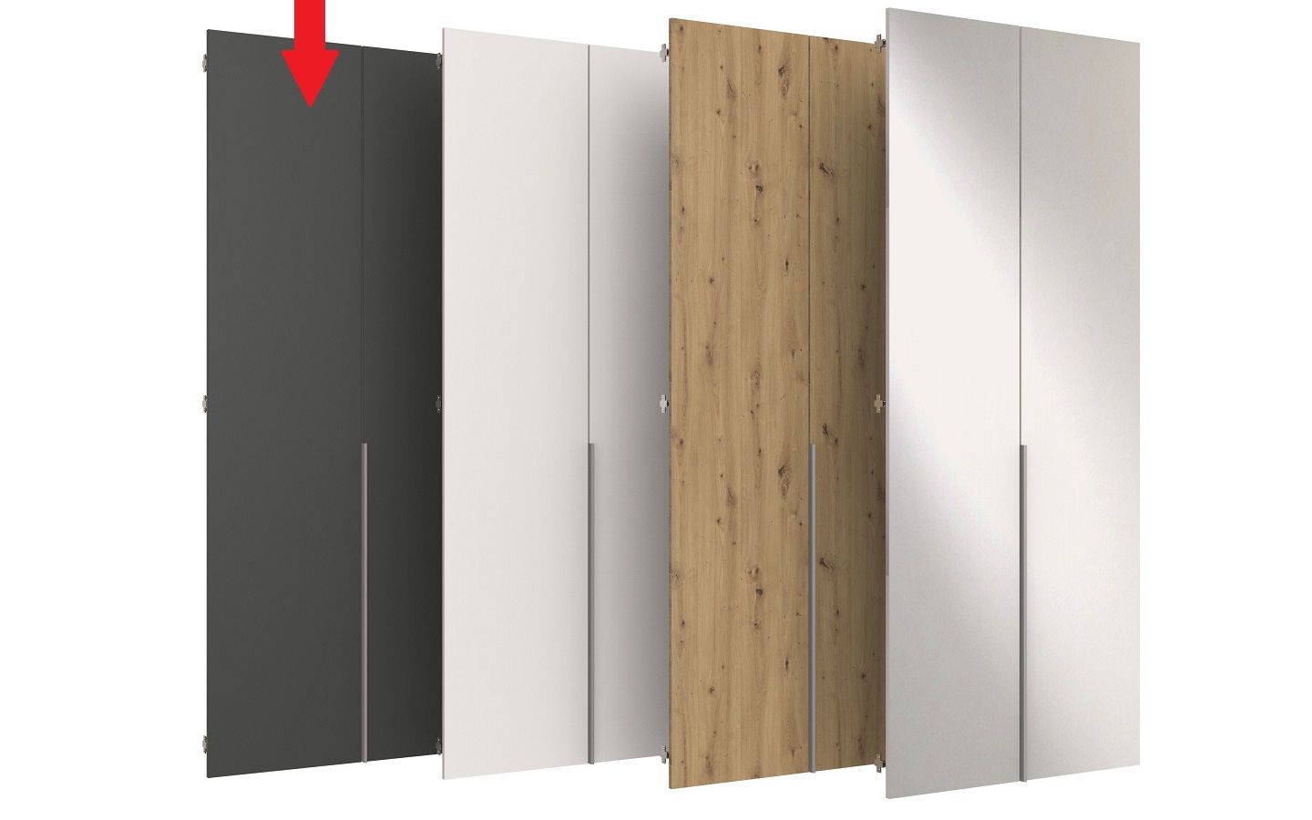 Lot de 2 portes pour armoire à portes battantes EASY PLUS