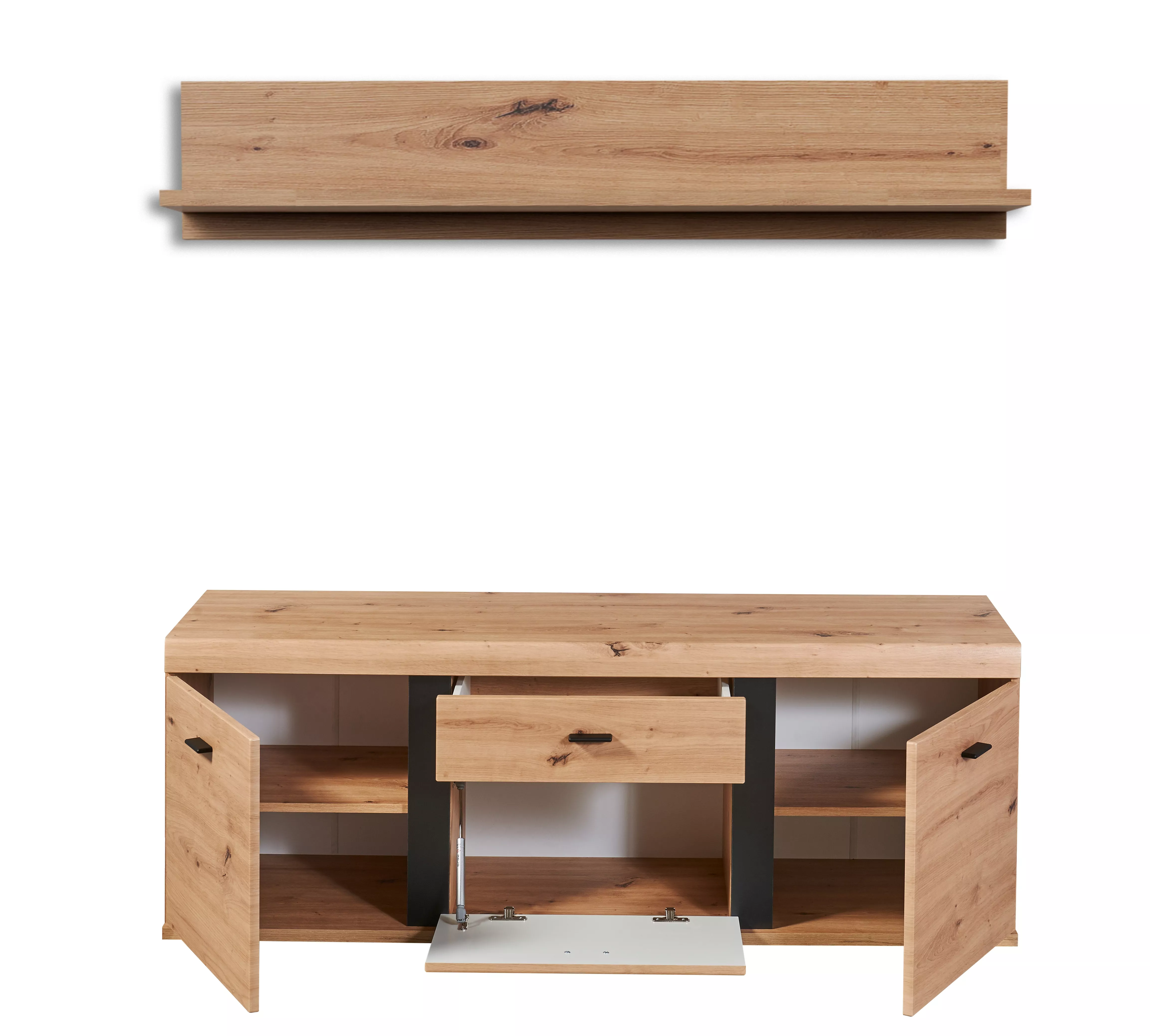 Lowboard mit Wandboard KRETA