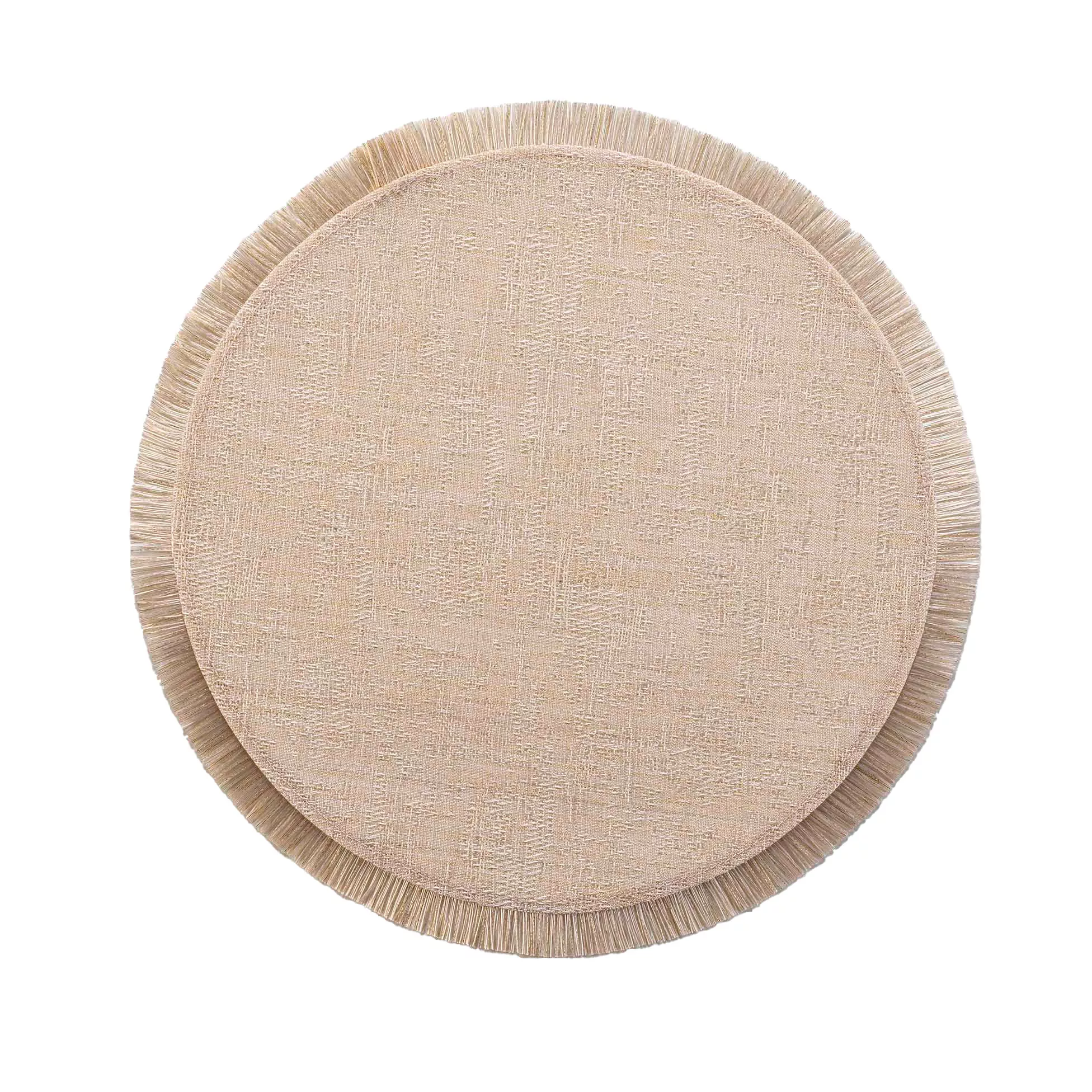Set de table rond avec fils dorés JOALIE