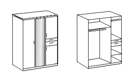 Armoire à vêtements KOBLENZ