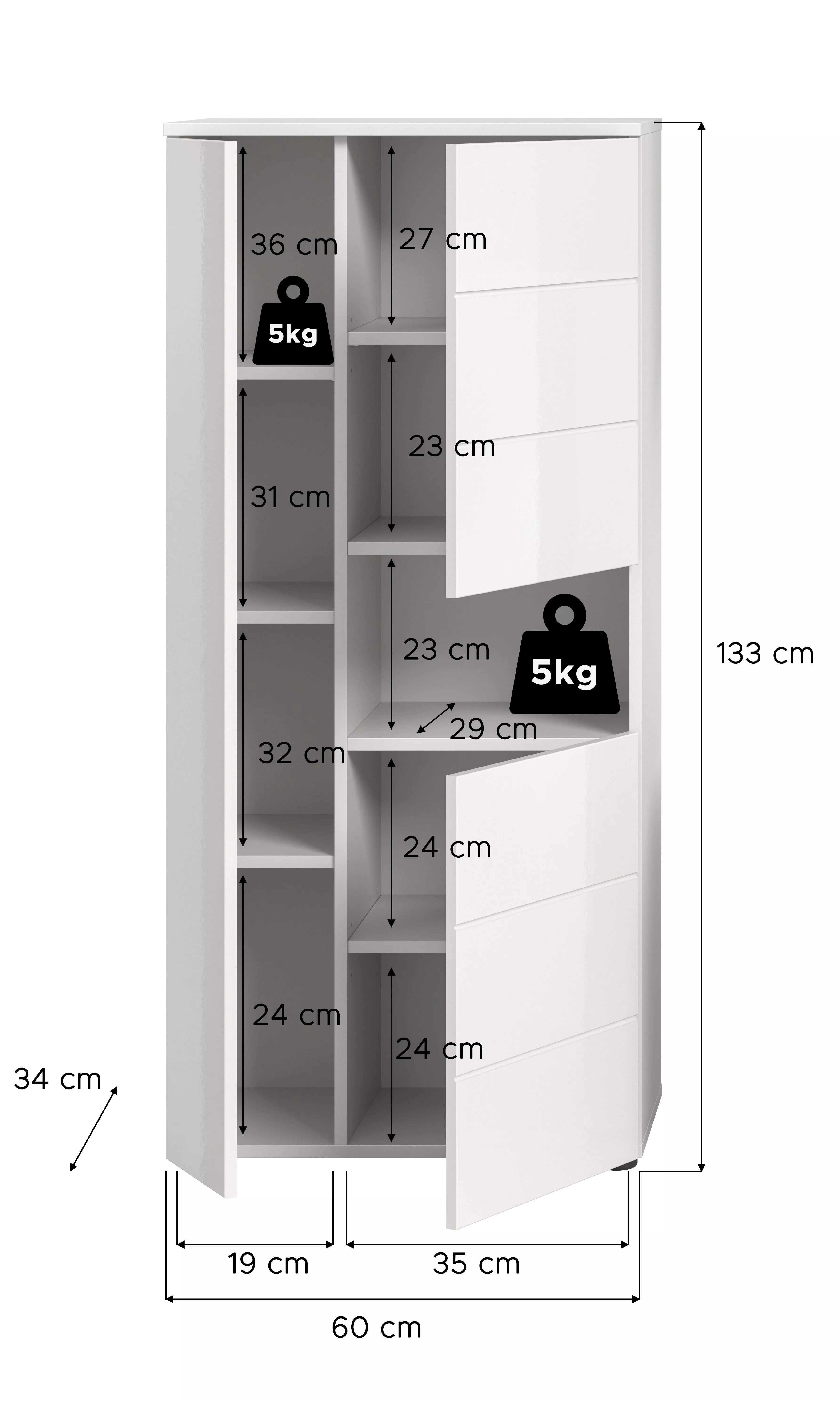 Meuble demi-colonne AMBO