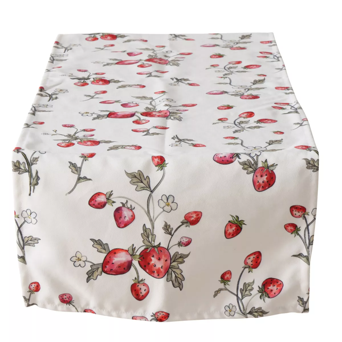 Chemin de table motif fraises EMILY