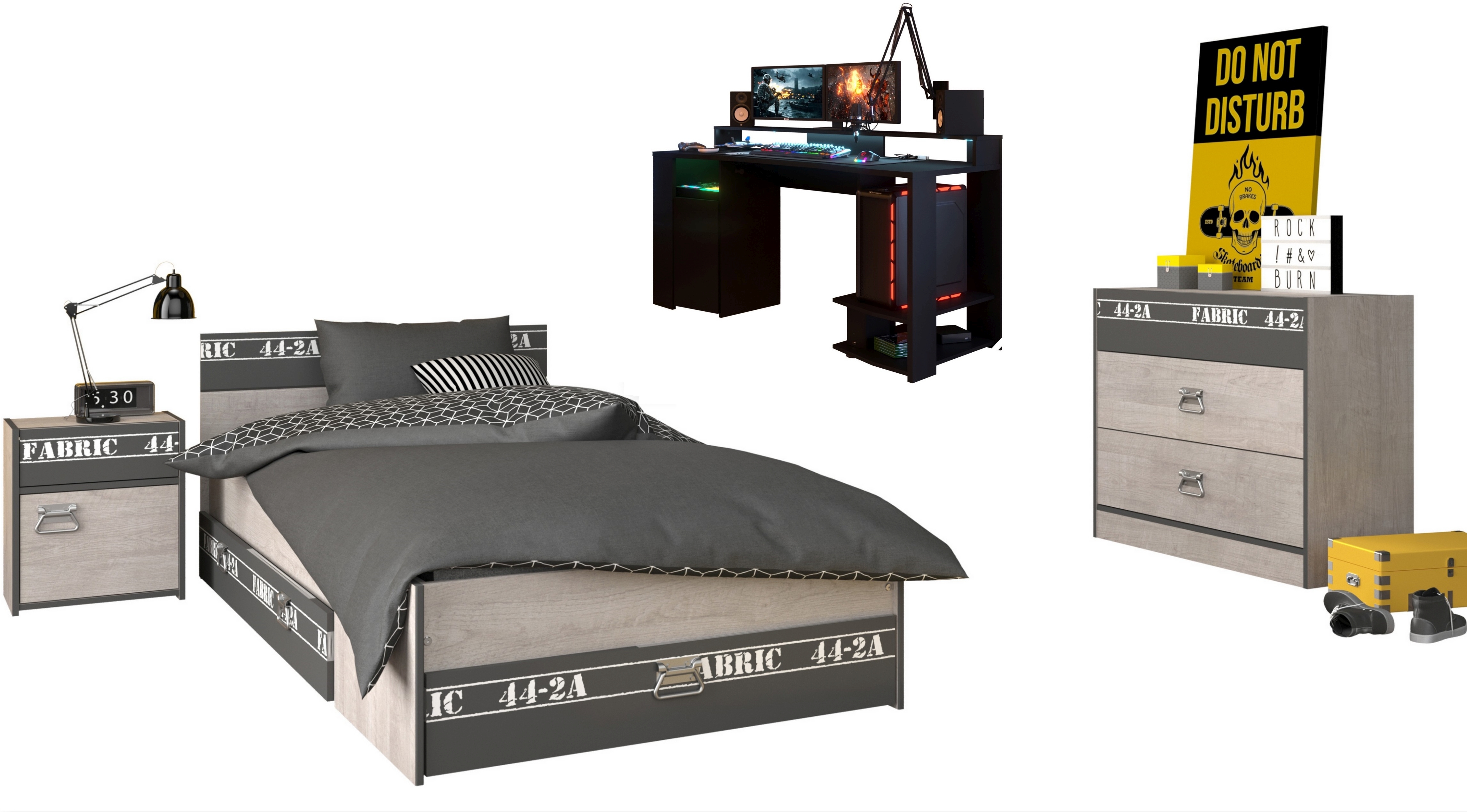 Chambre junior 5 éléments FABRIC 21 Chambre junior 5 éléments FABRIC 21