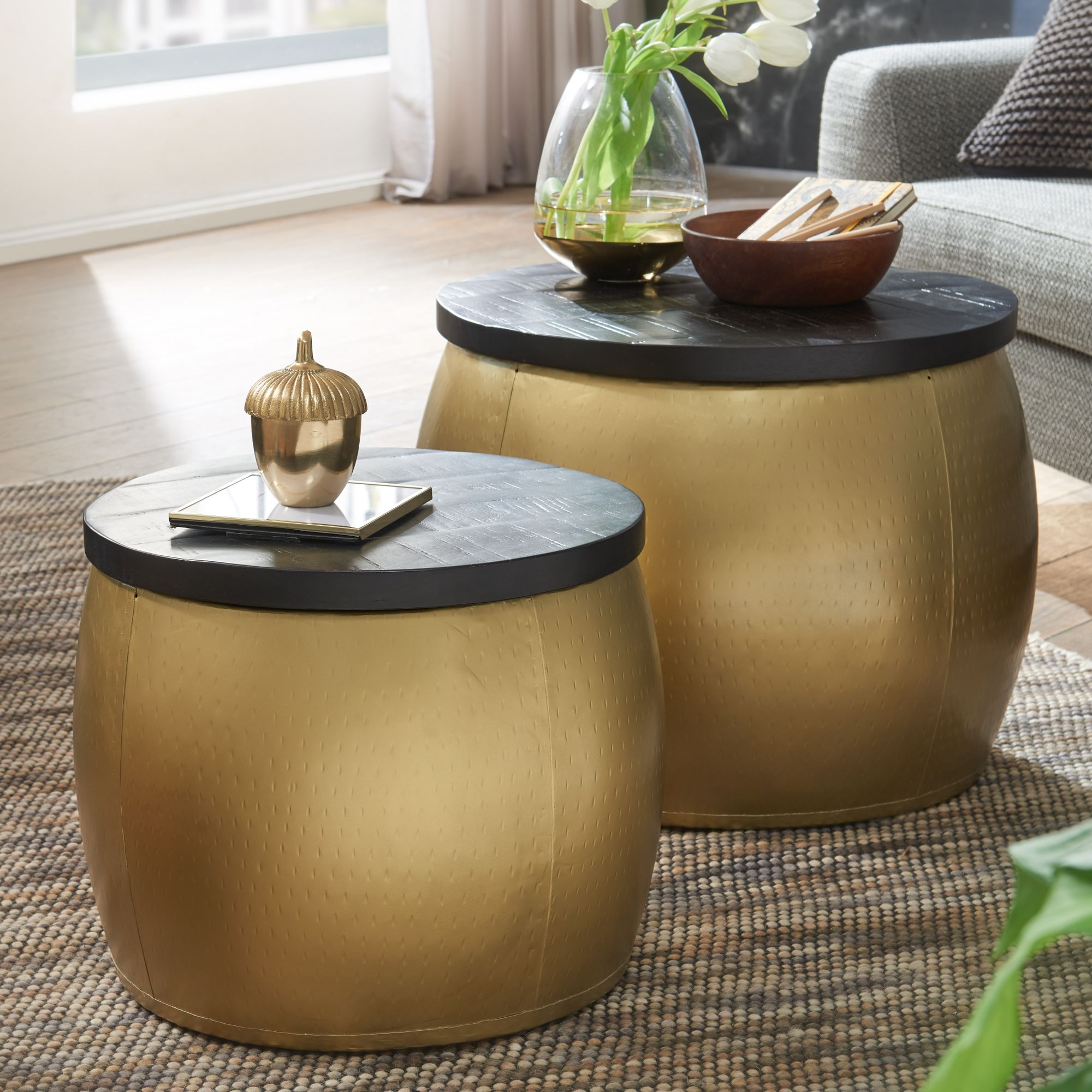 Lot de 2 tables basses WOHNLING