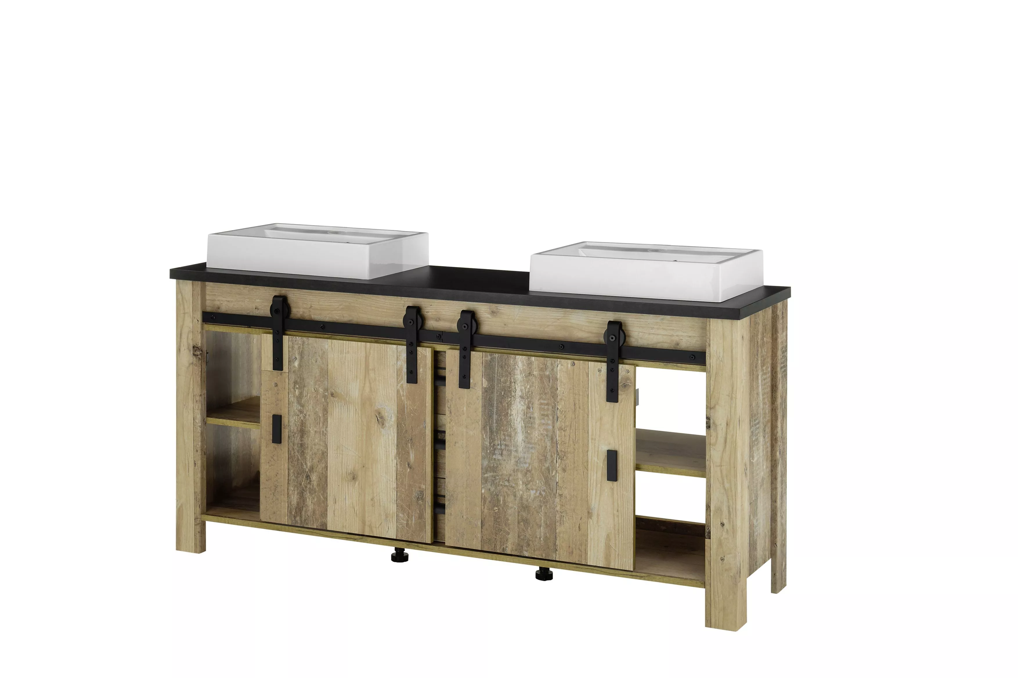 Unterschrank mit Doppelwaschbecken SHERWOOD