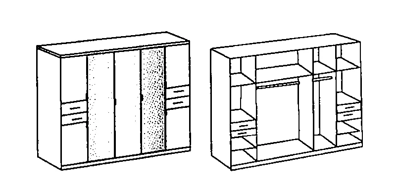 Drehtürenschrank DANZIG
