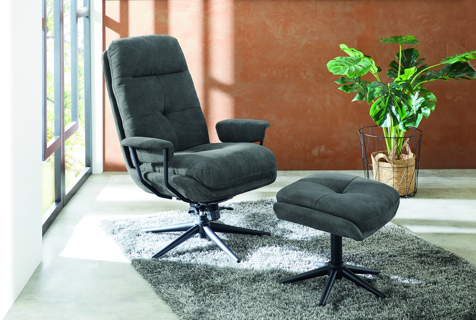 Relax Chair mit Hocker ELLY