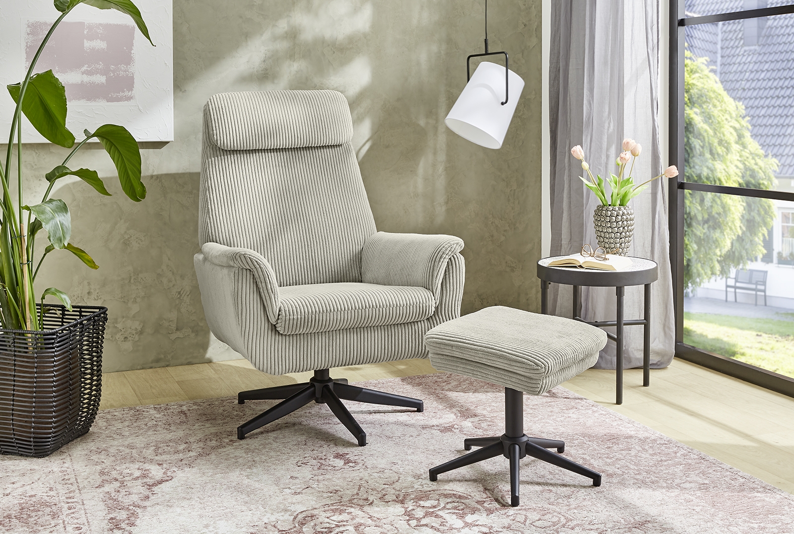 Fauteuil relax avec repose-pied HAMAR Fauteuil relax avec repose-pied HAMAR