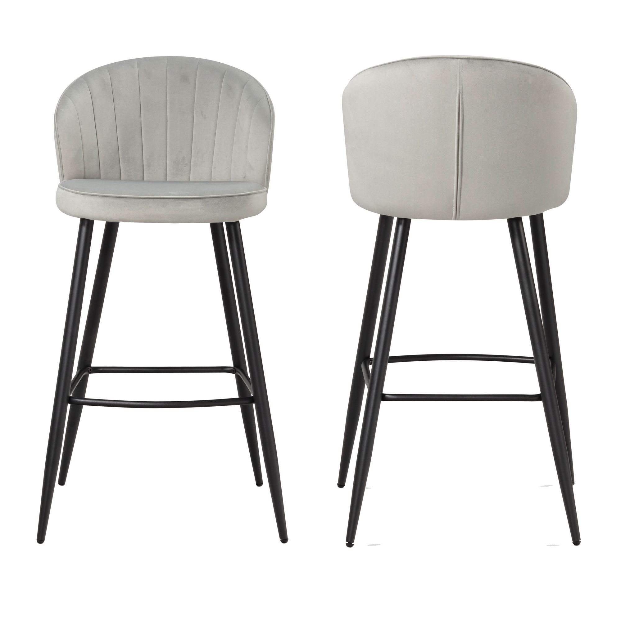 Lot de 2 tabourets de bar WOHNLING Lot de 2 tabourets de bar WOHNLING