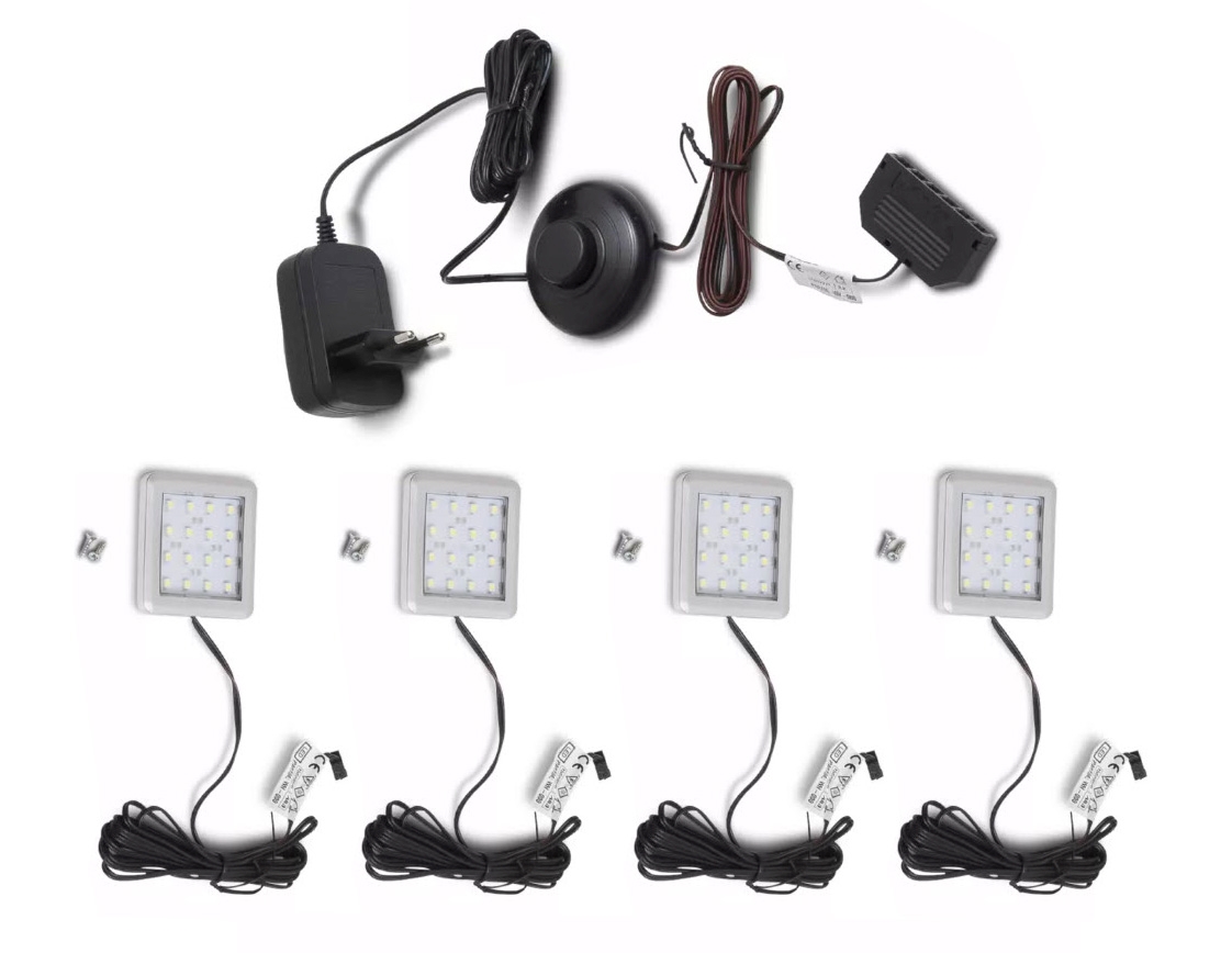 Lot de 4 spots LED XZBWWU04 Lot de 4 spots LED XZBWWU04