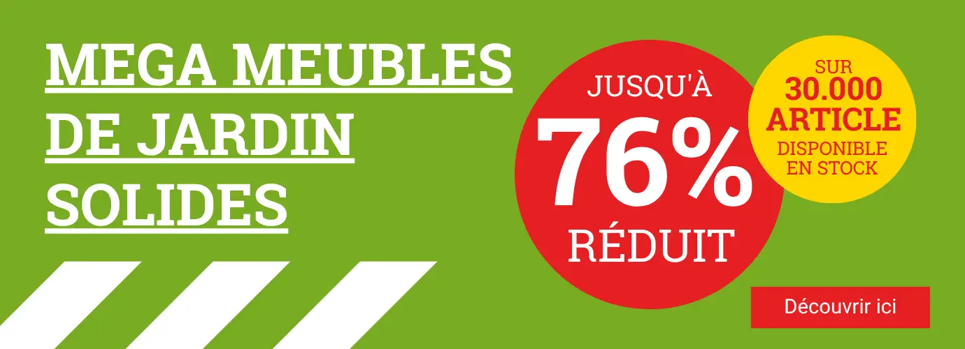 Meubles de jardin jusqu'à 76% de réduction