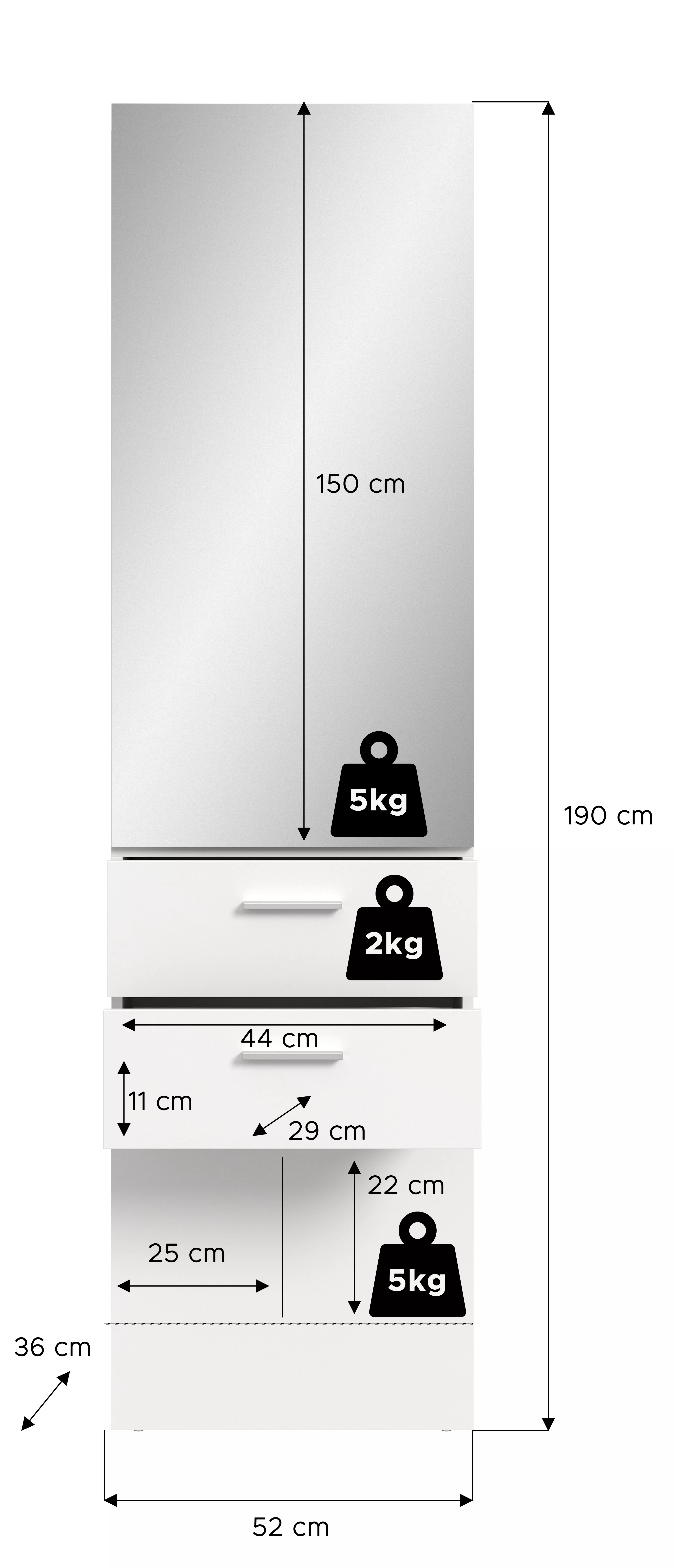 Kompaktgarderobe VAGA