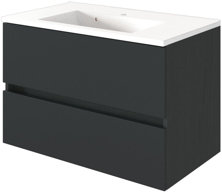 Meuble sous vasque avec plan vasque 80 BAABE Meuble sous vasque avec plan vasque 80 BAABE