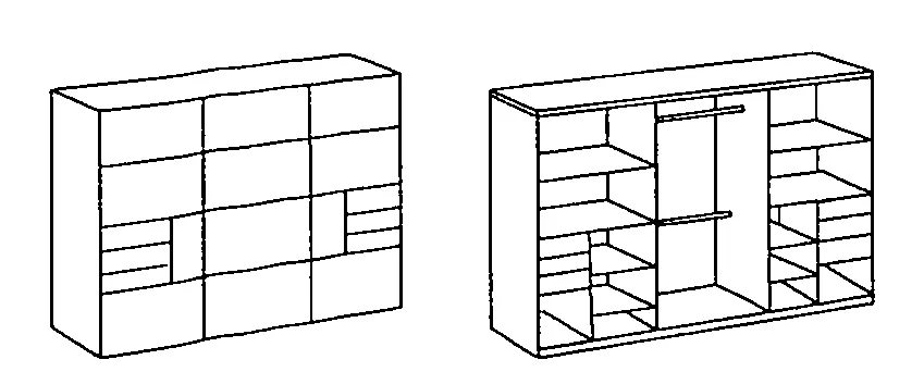Schwebetürenschrank BARCELONA
