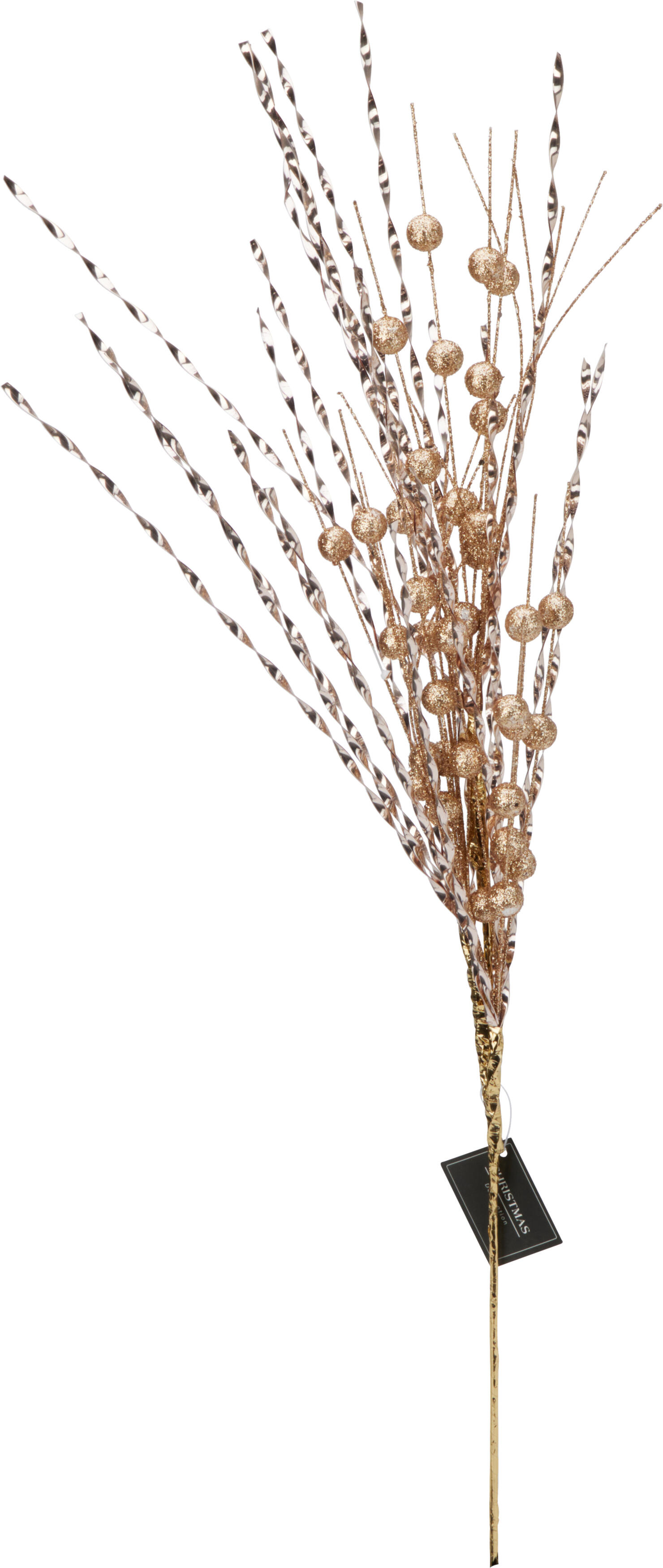 Branche décorative à paillettes cuivrées DEKO Branche décorative à paillettes cuivrées DEKO