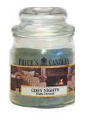 Bougie parfumée dans pot en verre avec couvercle Cosy Nights PRICES Bougie parfumée dans pot en verre avec couvercle Cosy Nights PRICES
