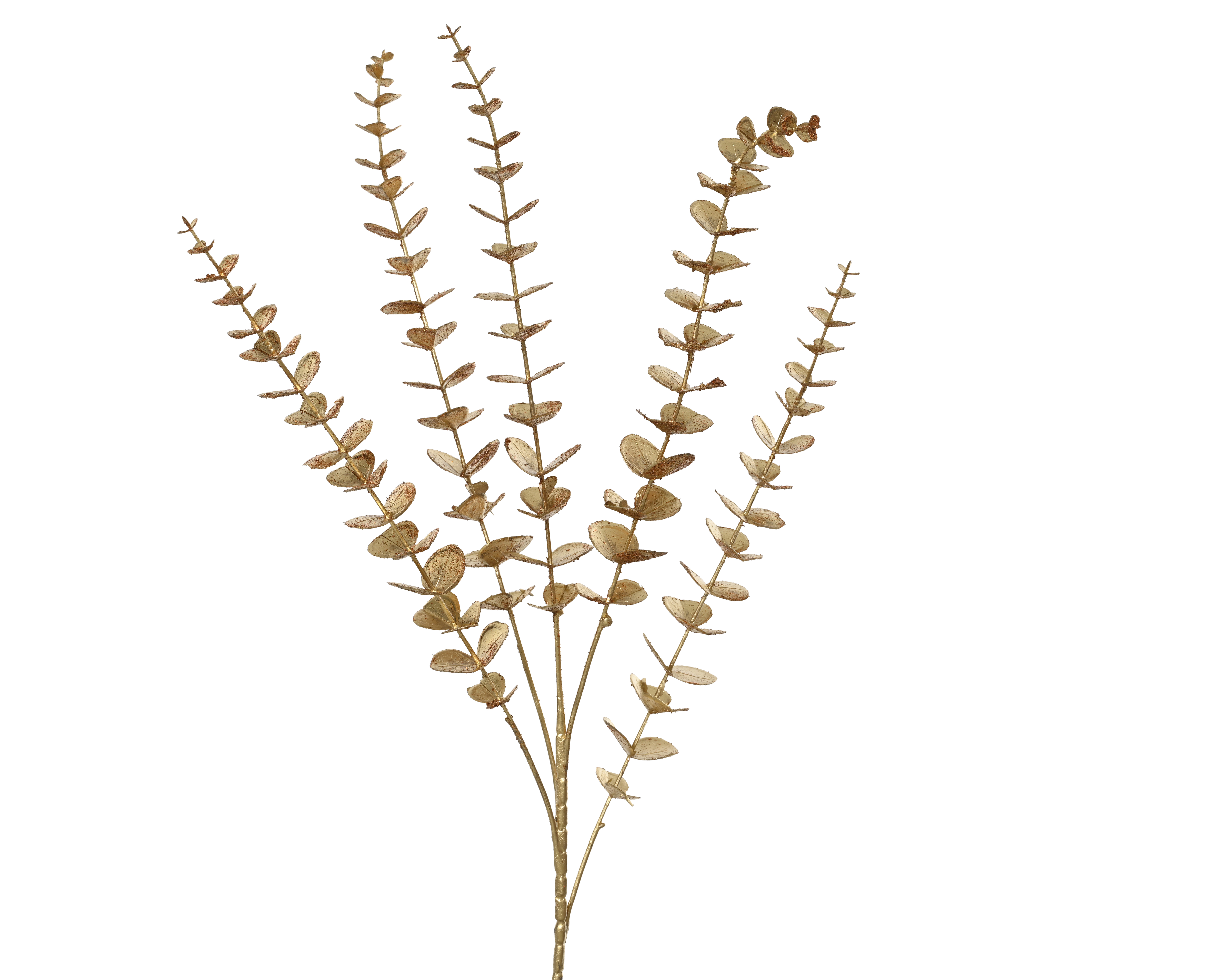 Branche décorative avec feuilles dorées DEKO