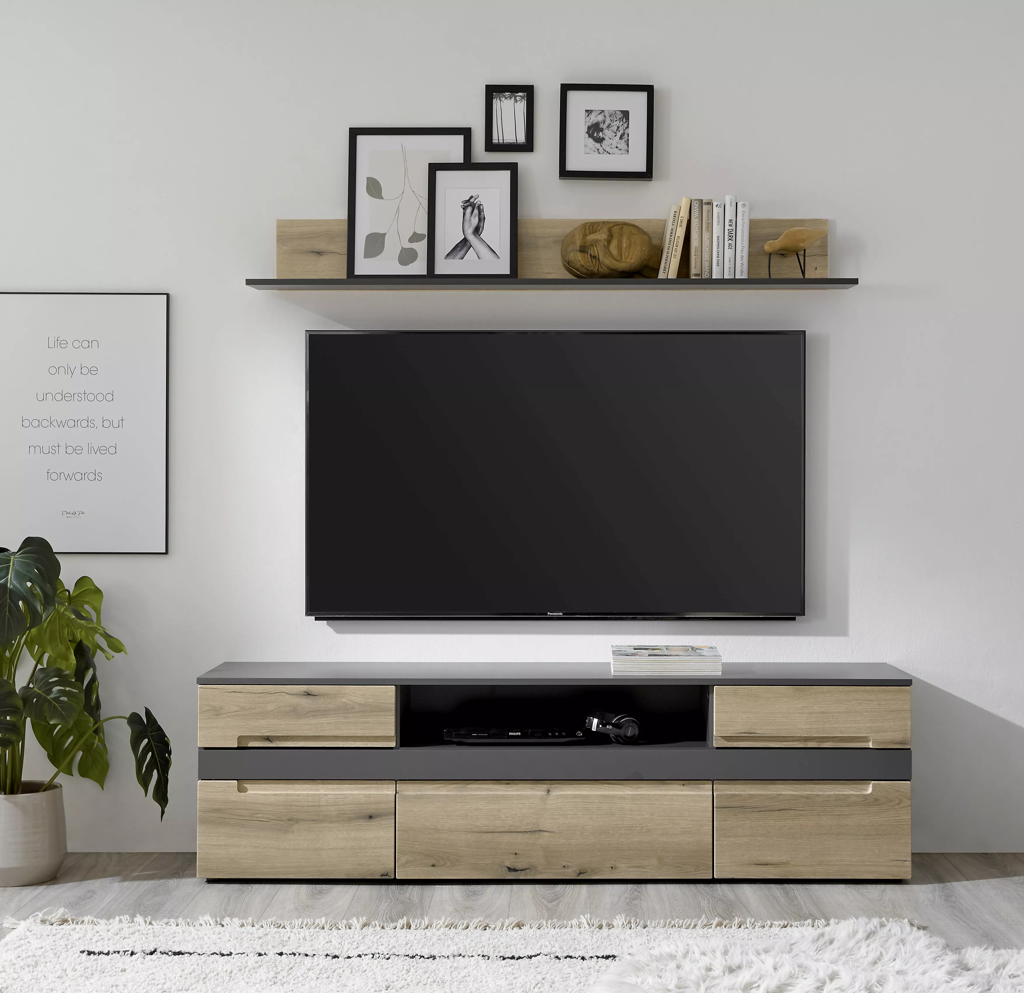 Lowboard mit Wandboard CORK
