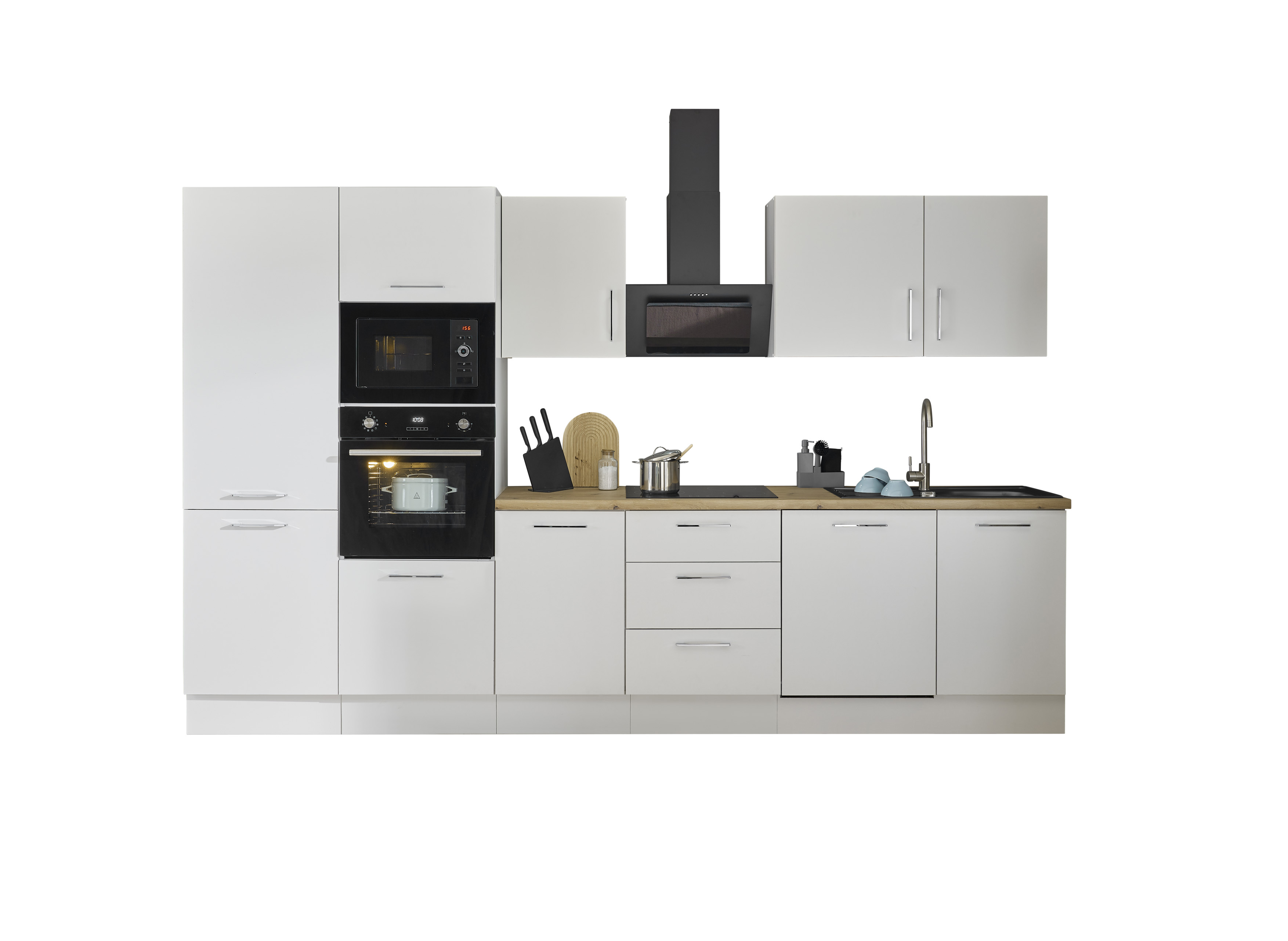 Bloc cuisine avec électroménager CORNWALL (bloc cuisine-four-lave-vaisselle-réfrigérateur-micro-ondes) II Bloc cuisine avec électroménager CORNWALL (bloc cuisine-four-lave-vaisselle-réfrigérateur-micro-ondes) II