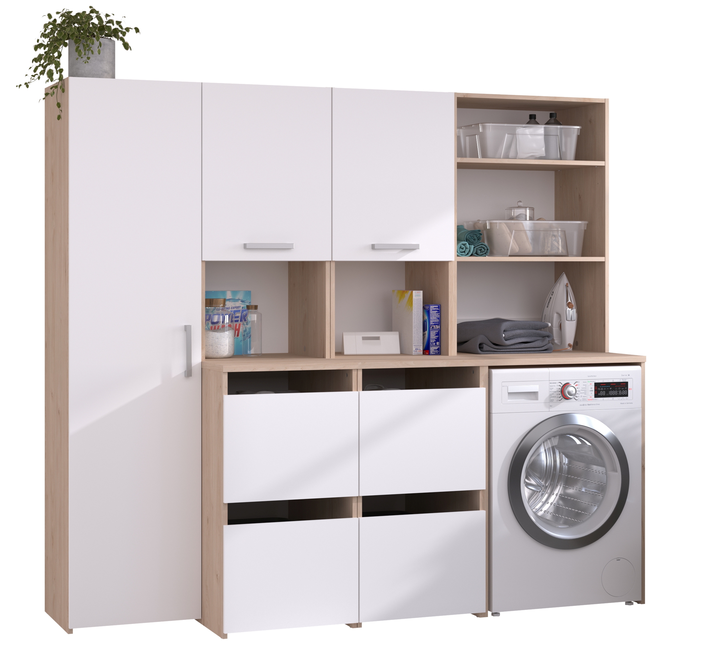 Waschmaschinenumbauschränke-Set LAUNDRY 3
