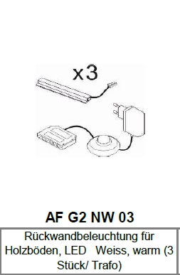 Rückwandbeleuchtungen 3er-Set RAVENNA AF G2 NW 03 Rückwandbeleuchtungen 3er-Set RAVENNA AF G2 NW 03