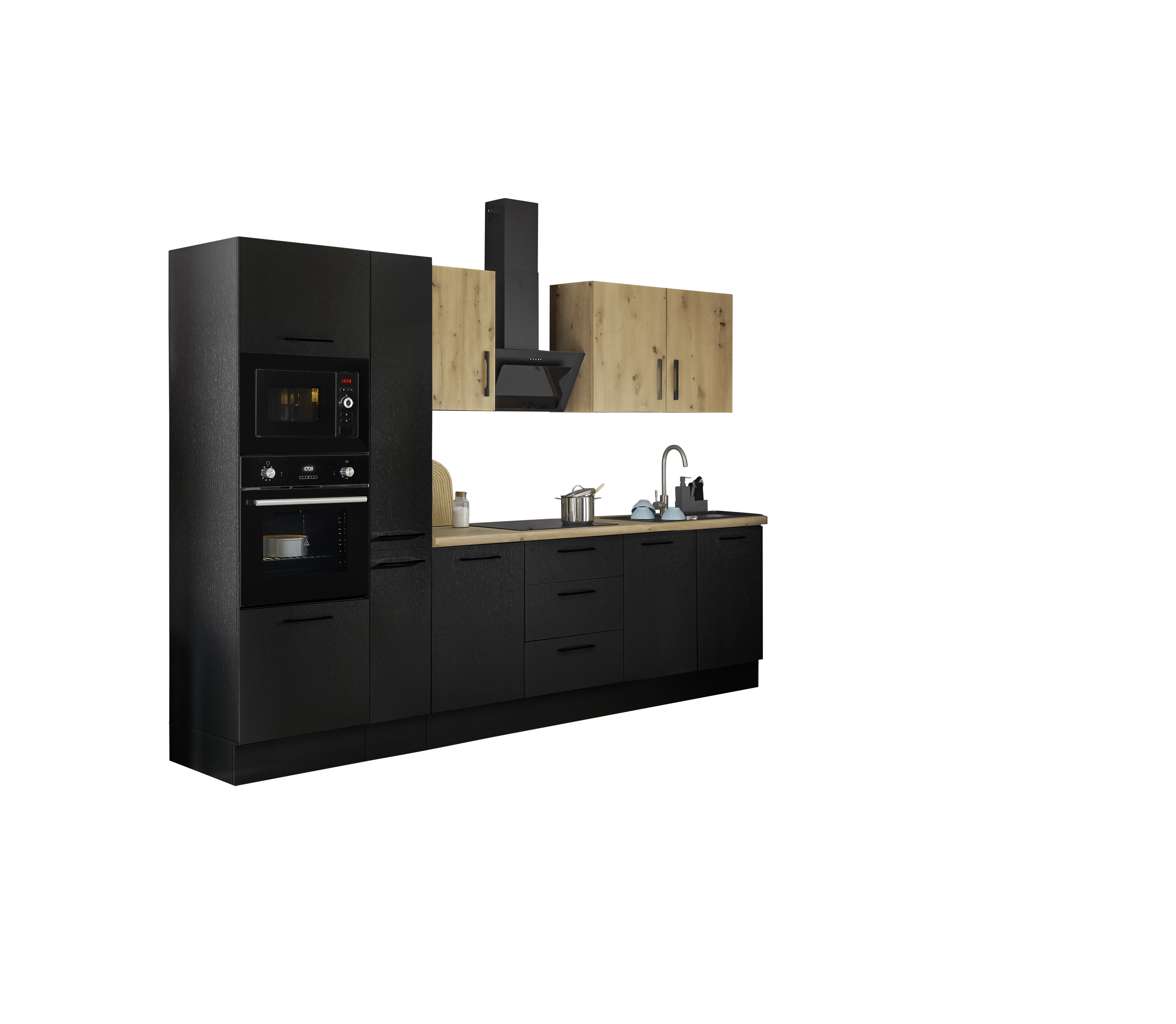 Bloc cuisine avec électroménager CORNWALL (bloc cuisine-four-micro-ondes) X Bloc cuisine avec électroménager CORNWALL (bloc cuisine-four-micro-ondes) X