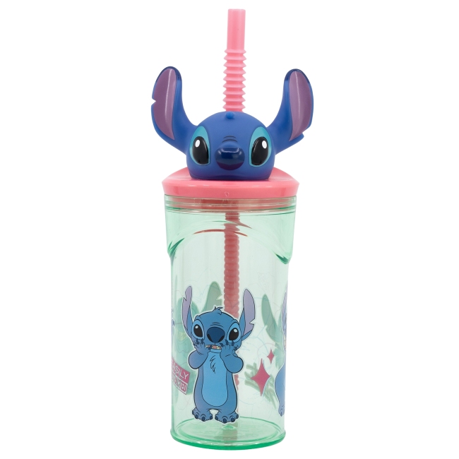 Gourde 3D Stitch avec paille STITCH