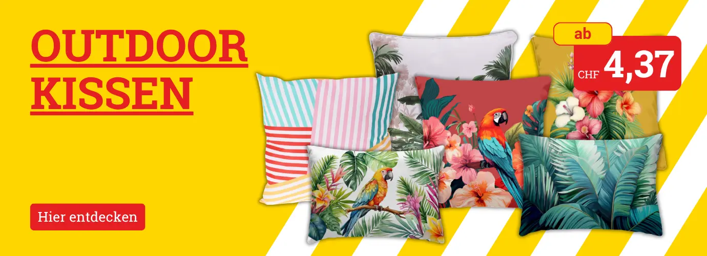 Bunte Outdoor-Kissen MEGA reduziert - hier entdecken>