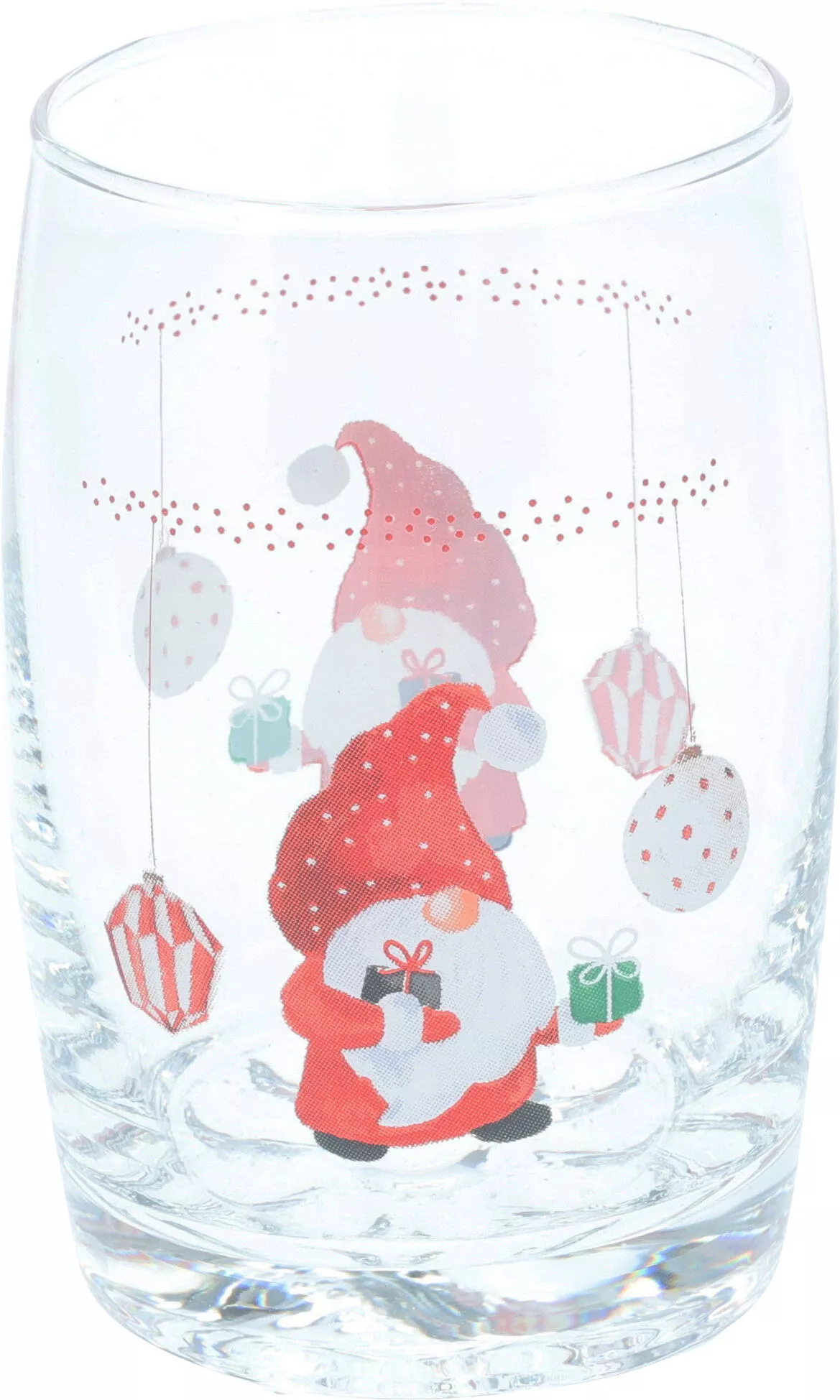 Lot de 3 verres à eau motif lutin CHRISTMAS