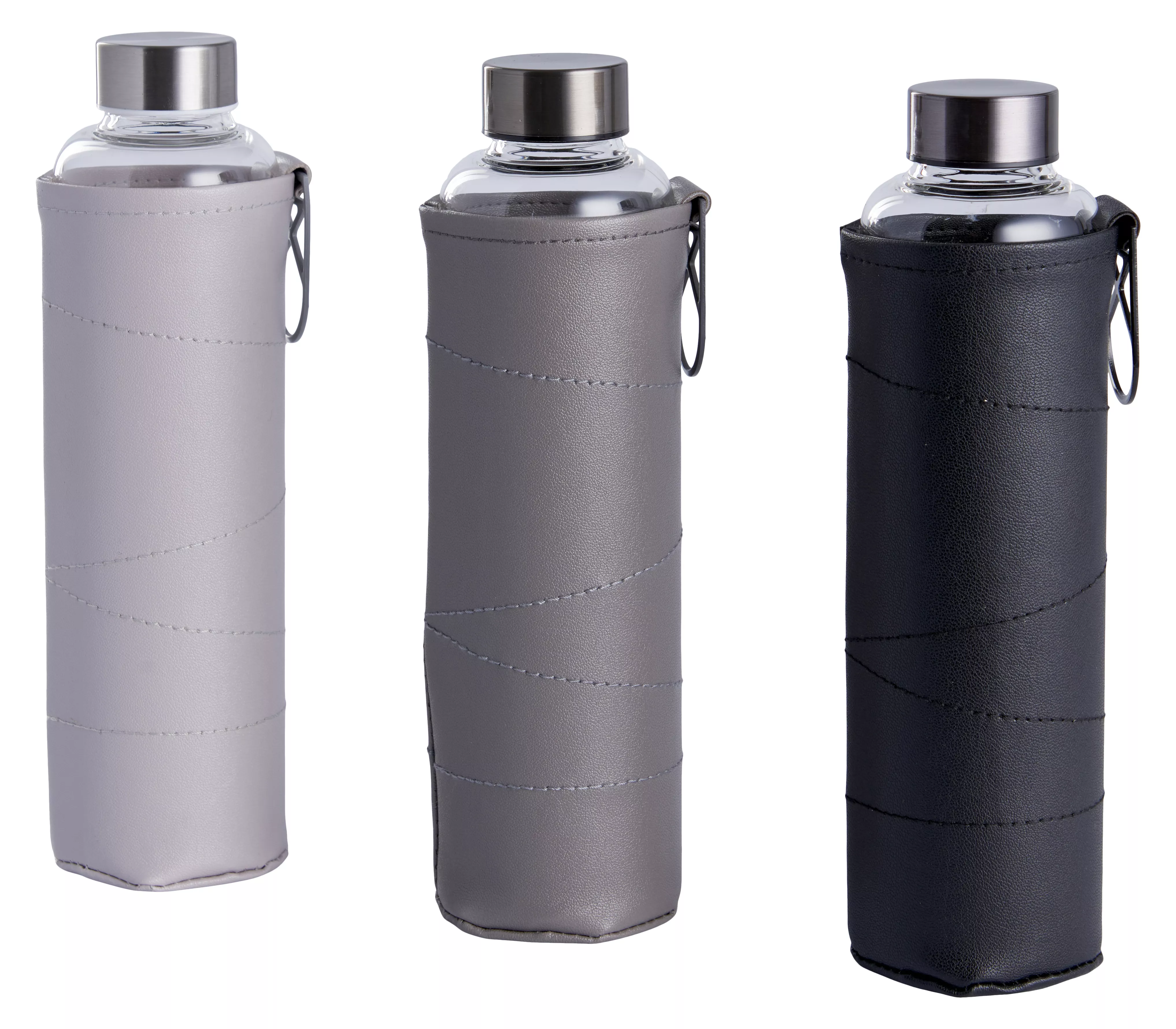 Trinkflasche mit Kunstleder  Tasche DAY