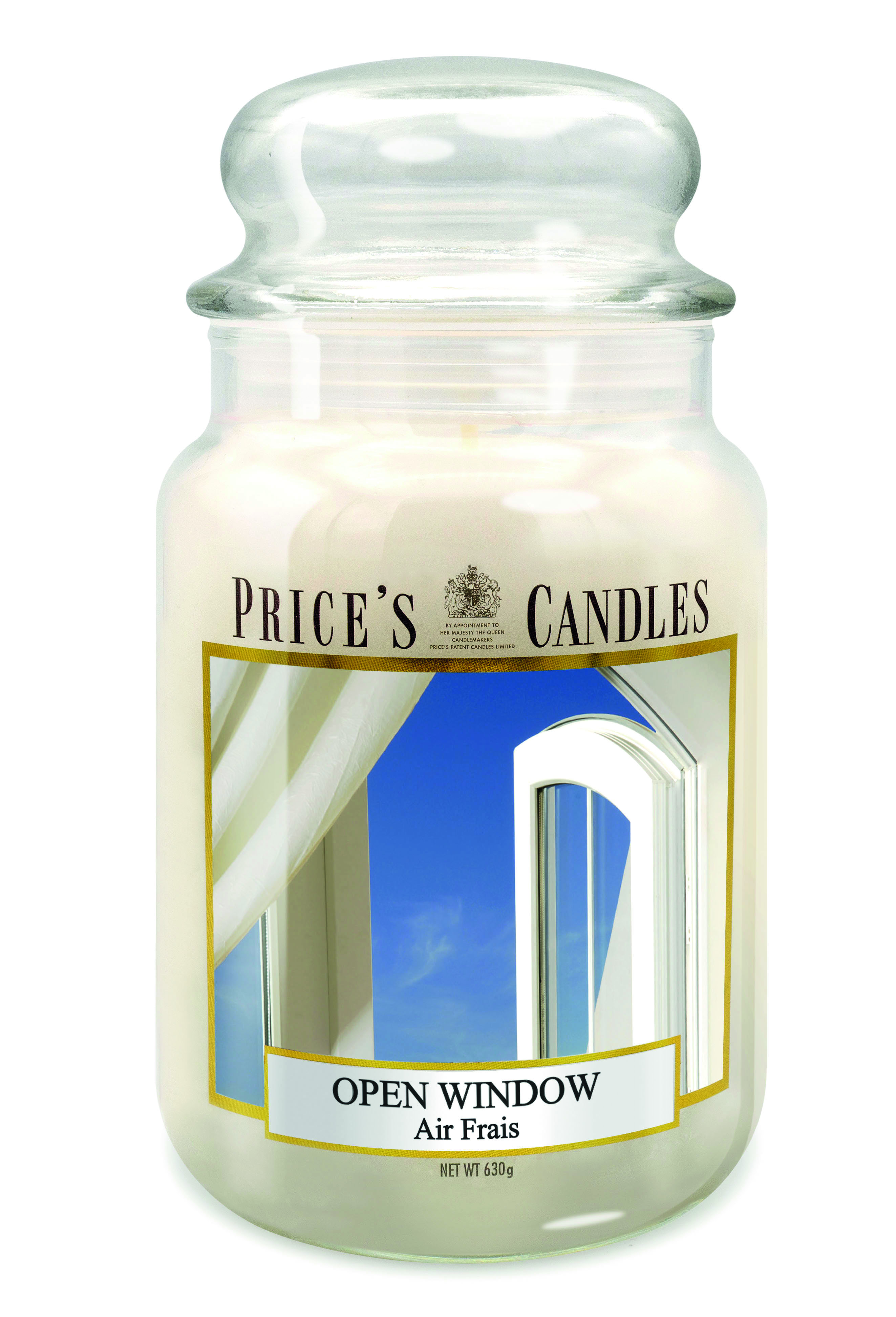 Bougie parfumée dans pot en verre avec couvercle Air frais PRICES Bougie parfumée dans pot en verre avec couvercle Air frais PRICES