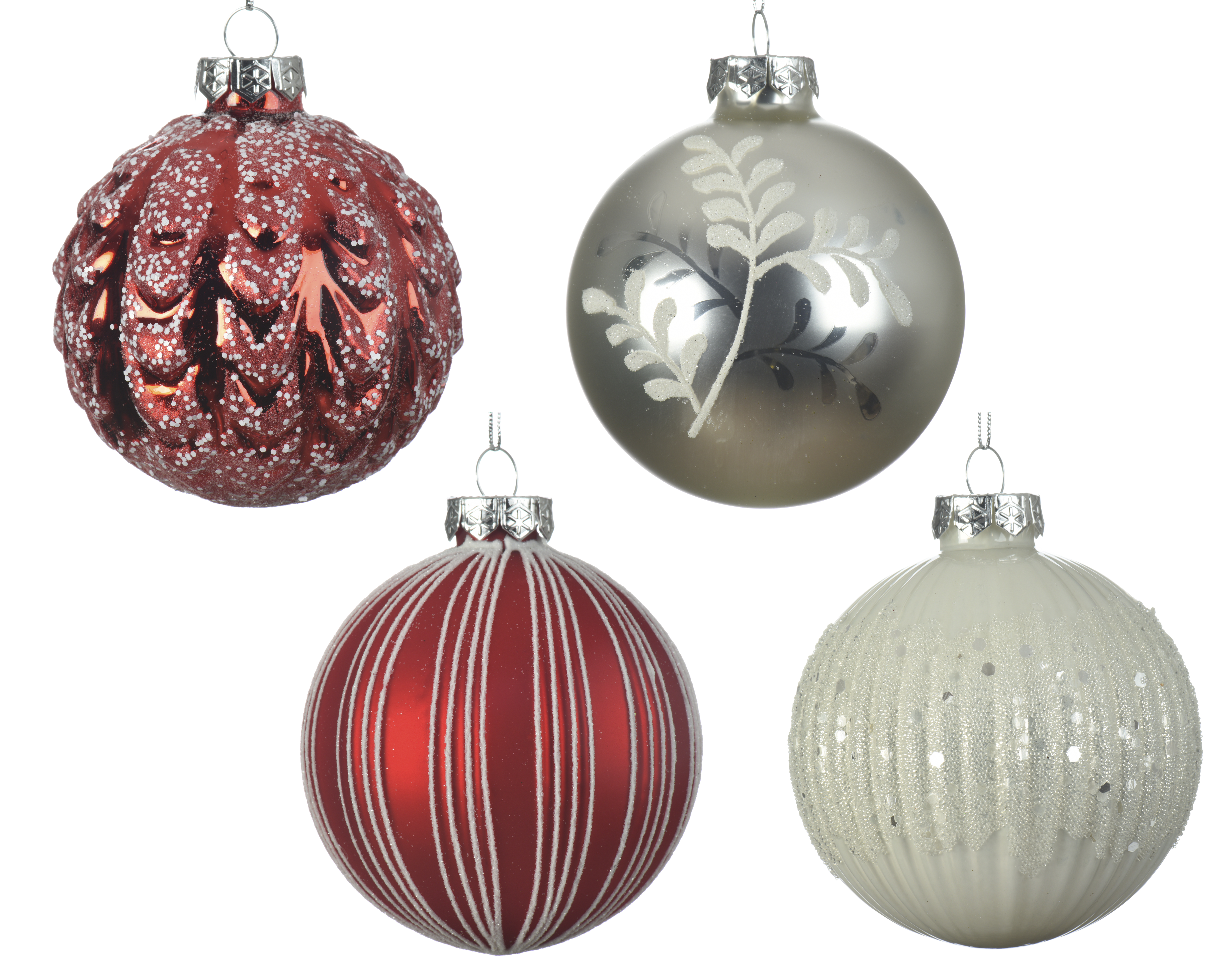 Boule en verre 8cm ORNAMENT
