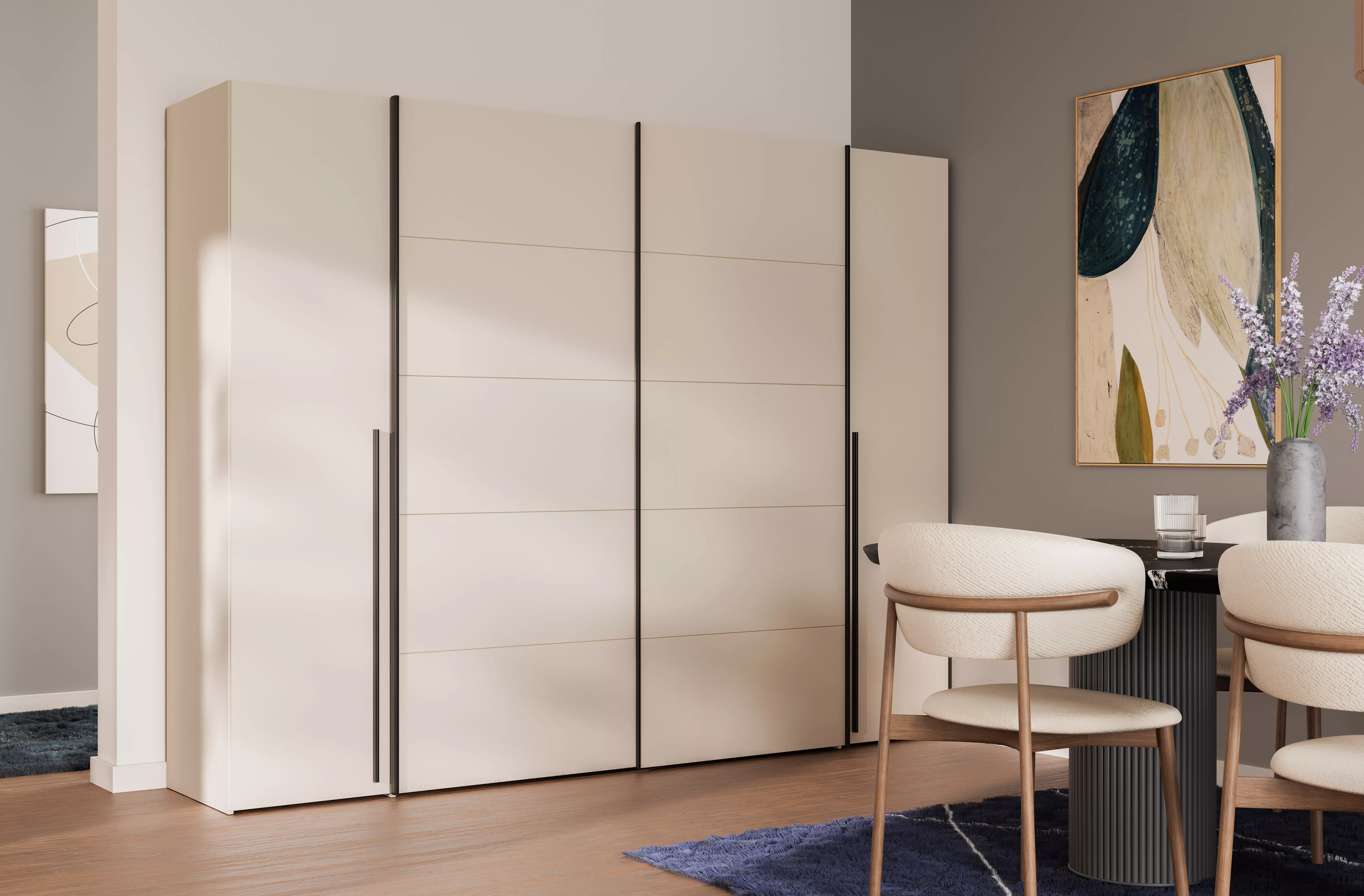 Dreh- und Schwebetürenschrank NARAGO