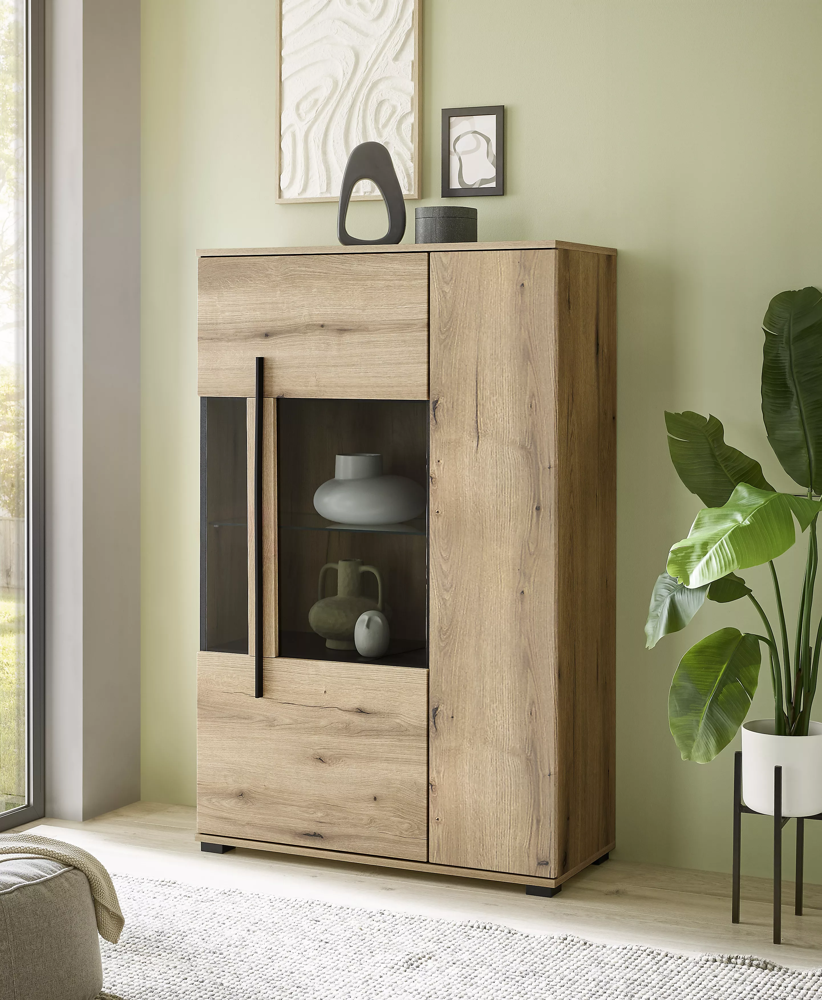Meuble vitrine combiné CANTARA