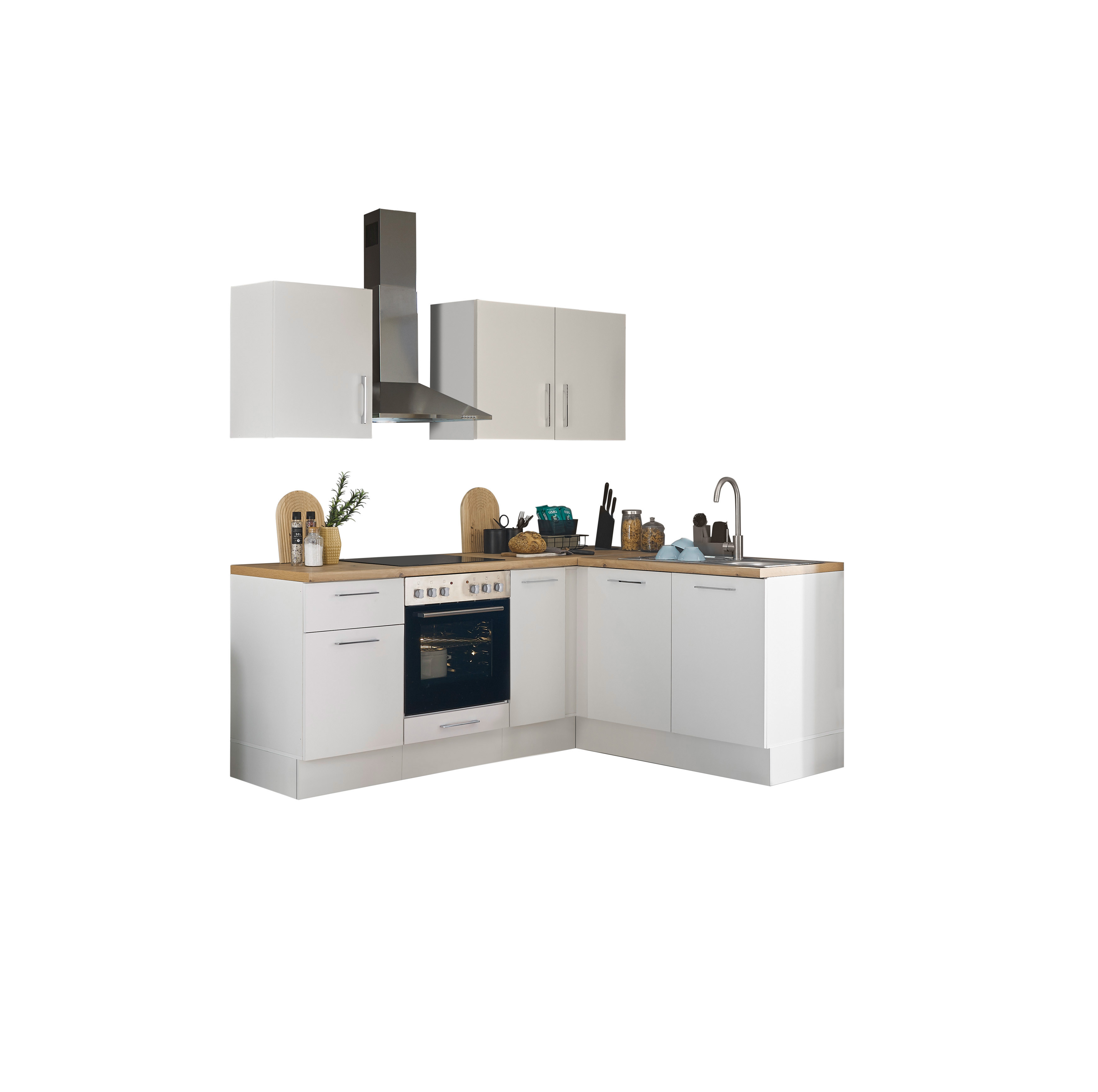 Bloc cuisine avec électroménager CORNWALL (cuisine d'angle) I Bloc cuisine avec électroménager CORNWALL (cuisine d'angle) I