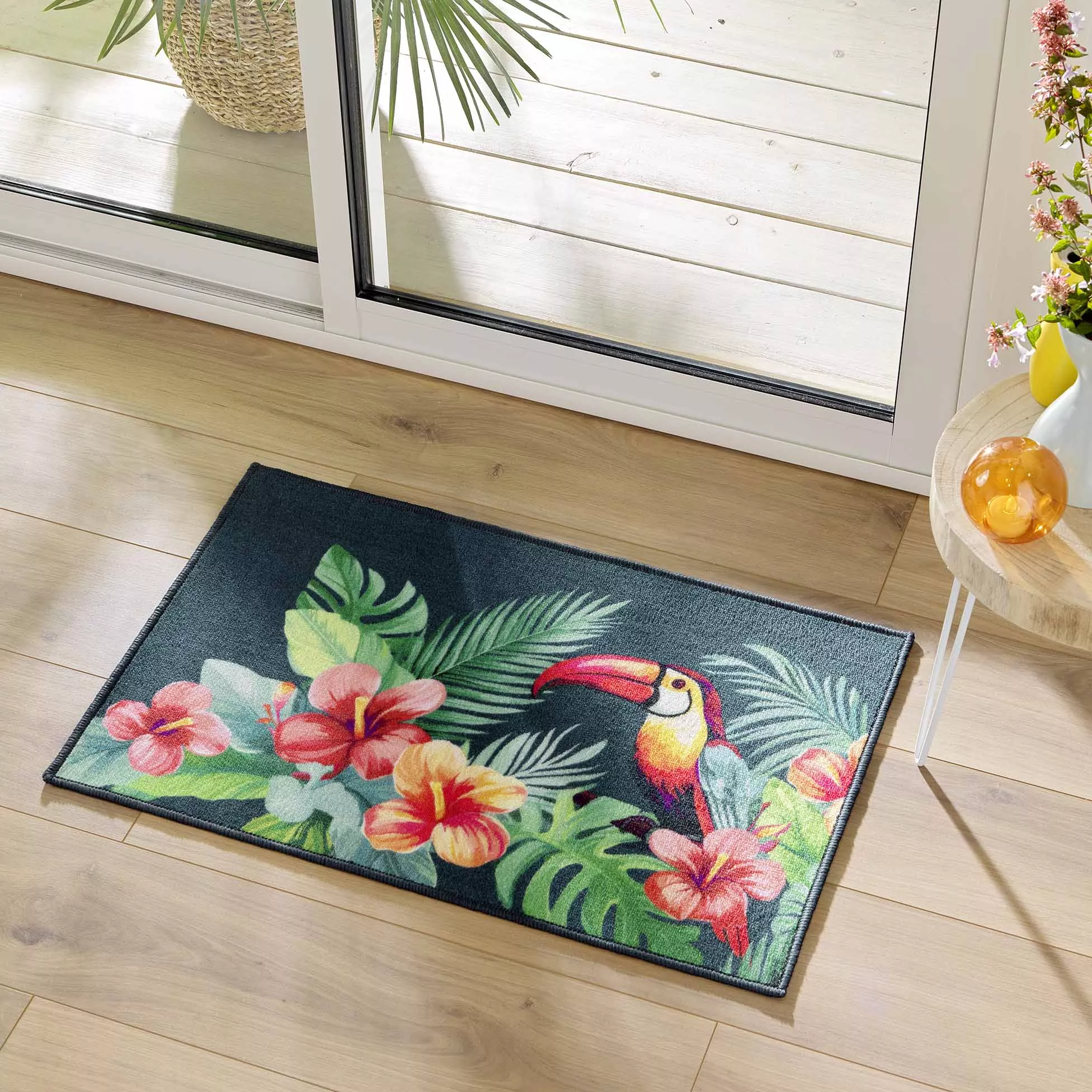 Tapis anti-salissures toucan 50x80cm MOOREA