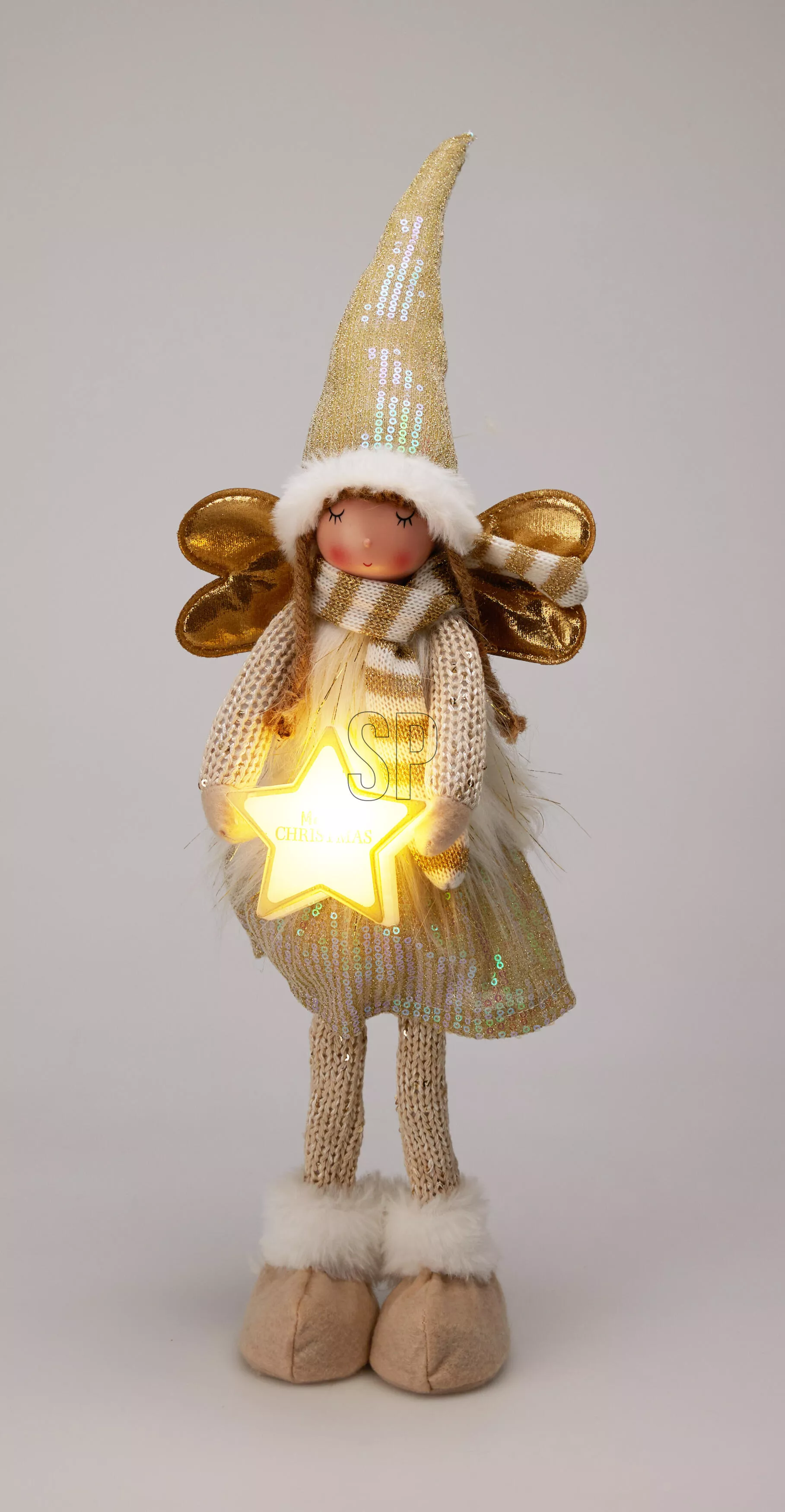 Lutin fille à étoile LED CHRISTMAS