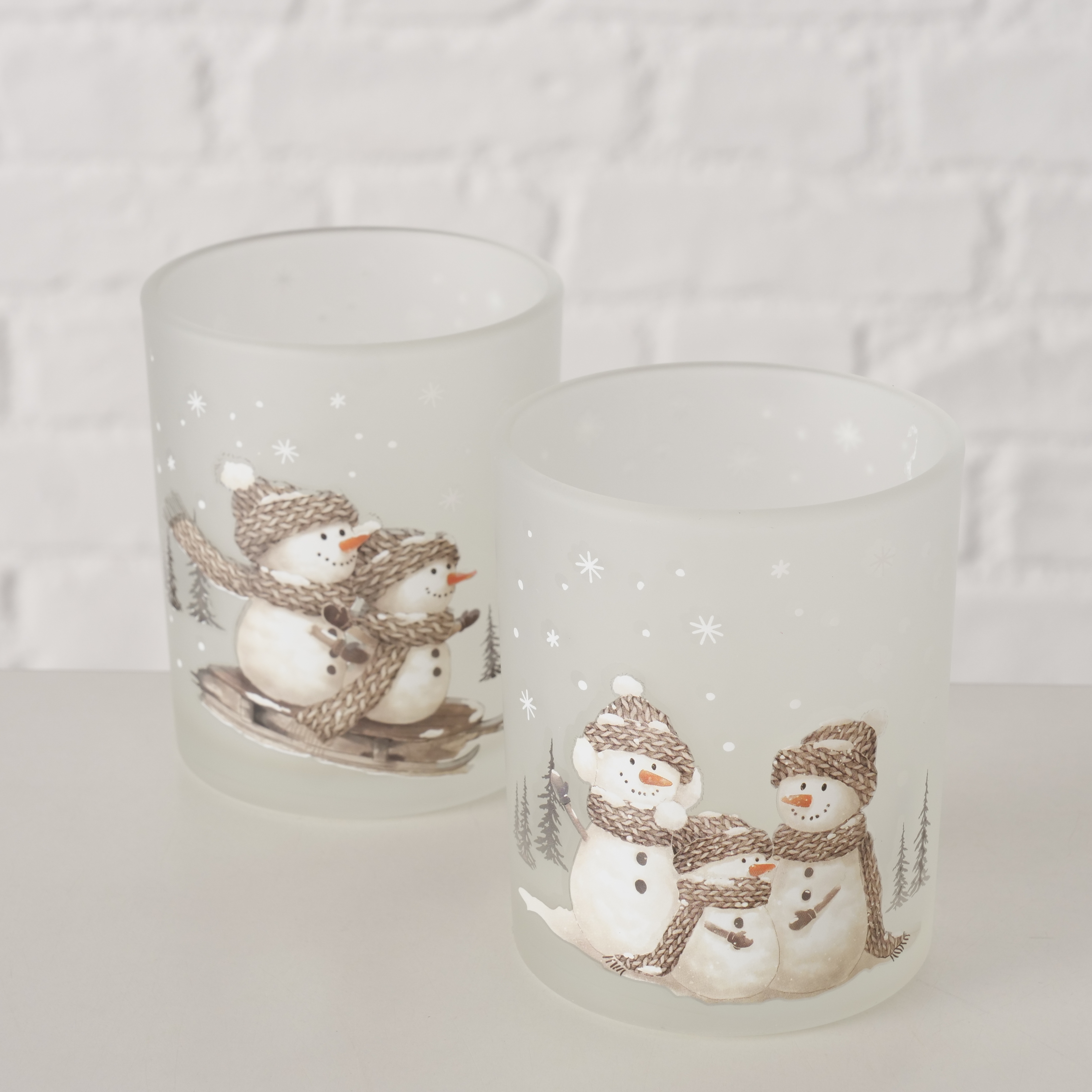 Windlicht Schneemann  FROSTY Windlicht Schneemann  FROSTY