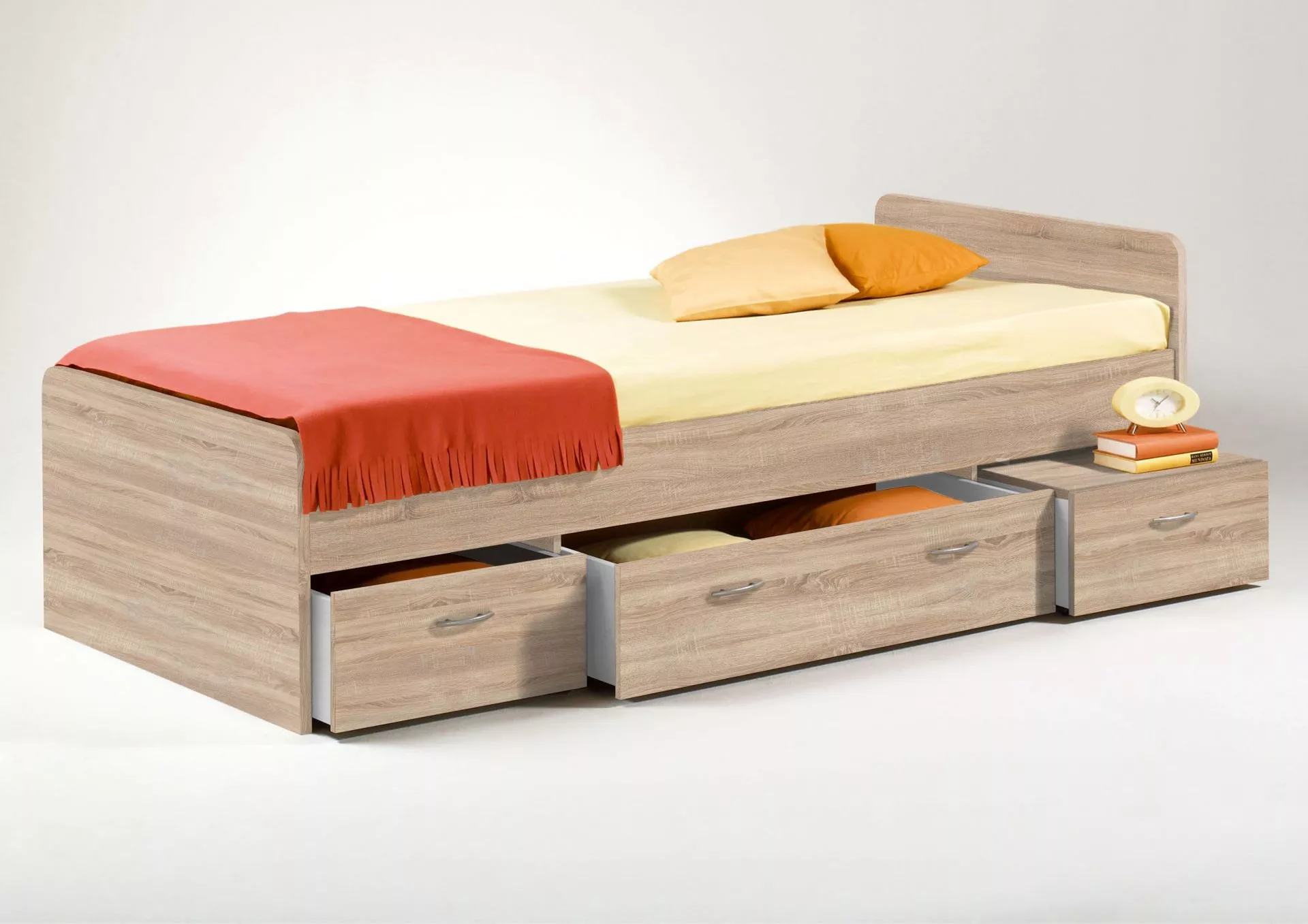 Lit avec rangement 90 x 200 cm BORO