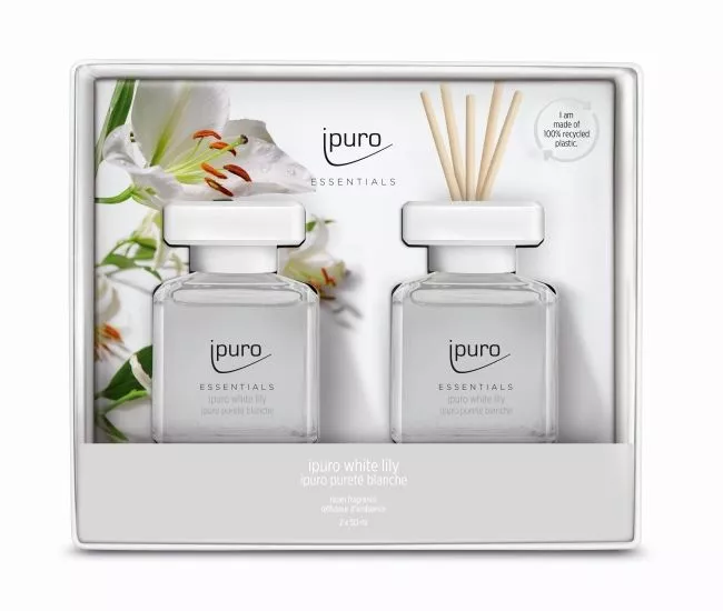Lot de diffuseurs de parfum Ipuro  WHITE LILY 2X50ML